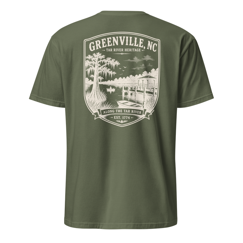 Greenville, NC - Along The Tar - Short-Sleeve Unisex