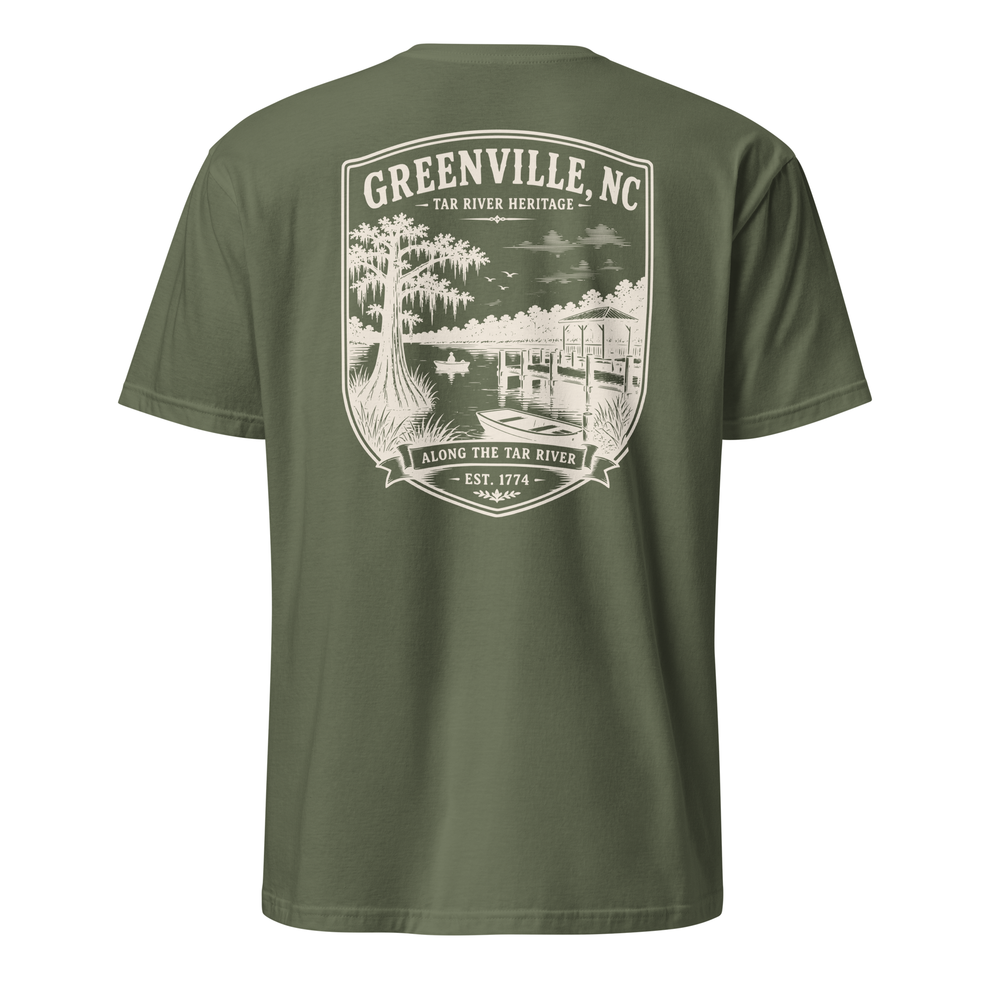 Greenville, NC - Along The Tar - Short-Sleeve Unisex