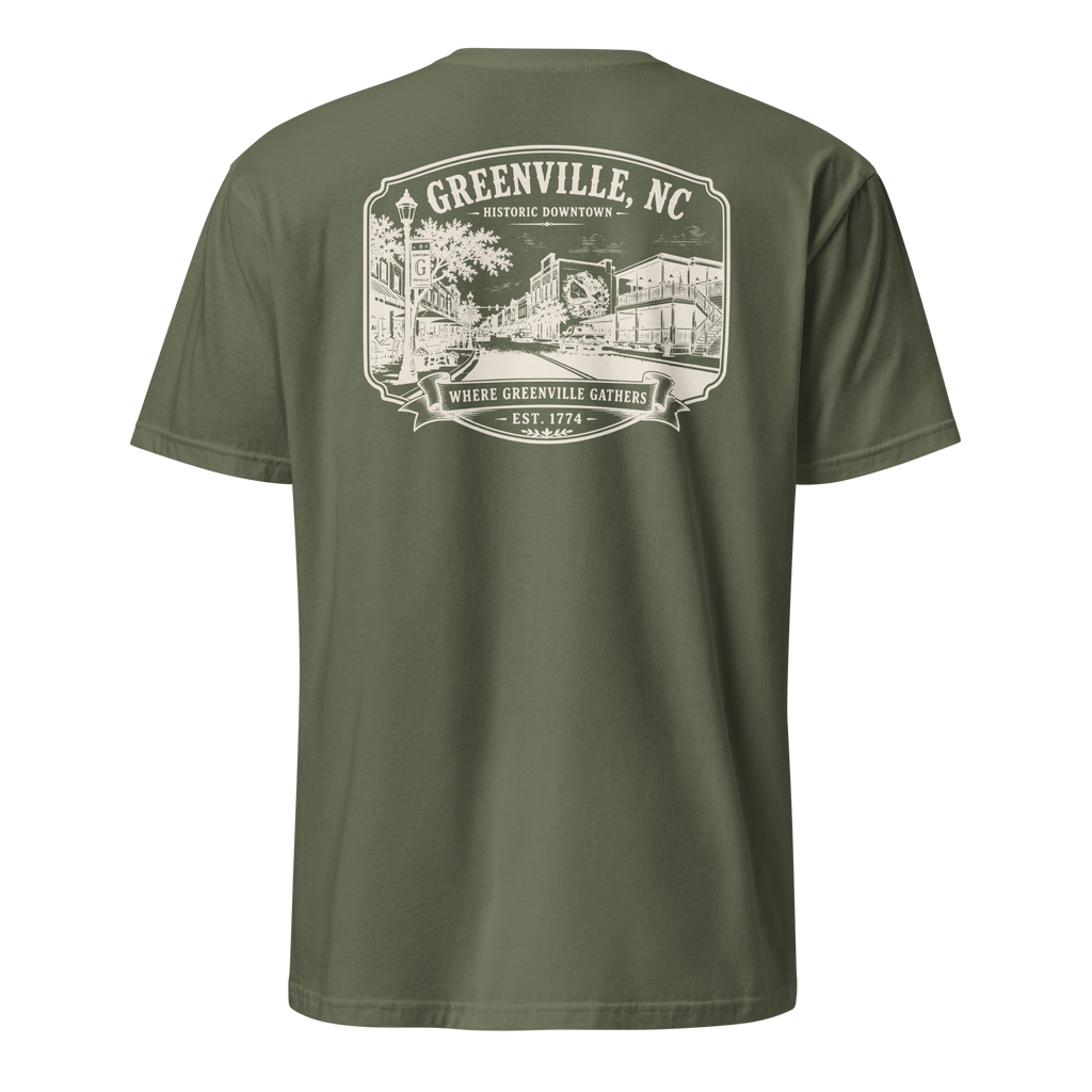 Greenville, NC - Downtown - Short-Sleeve Unisex