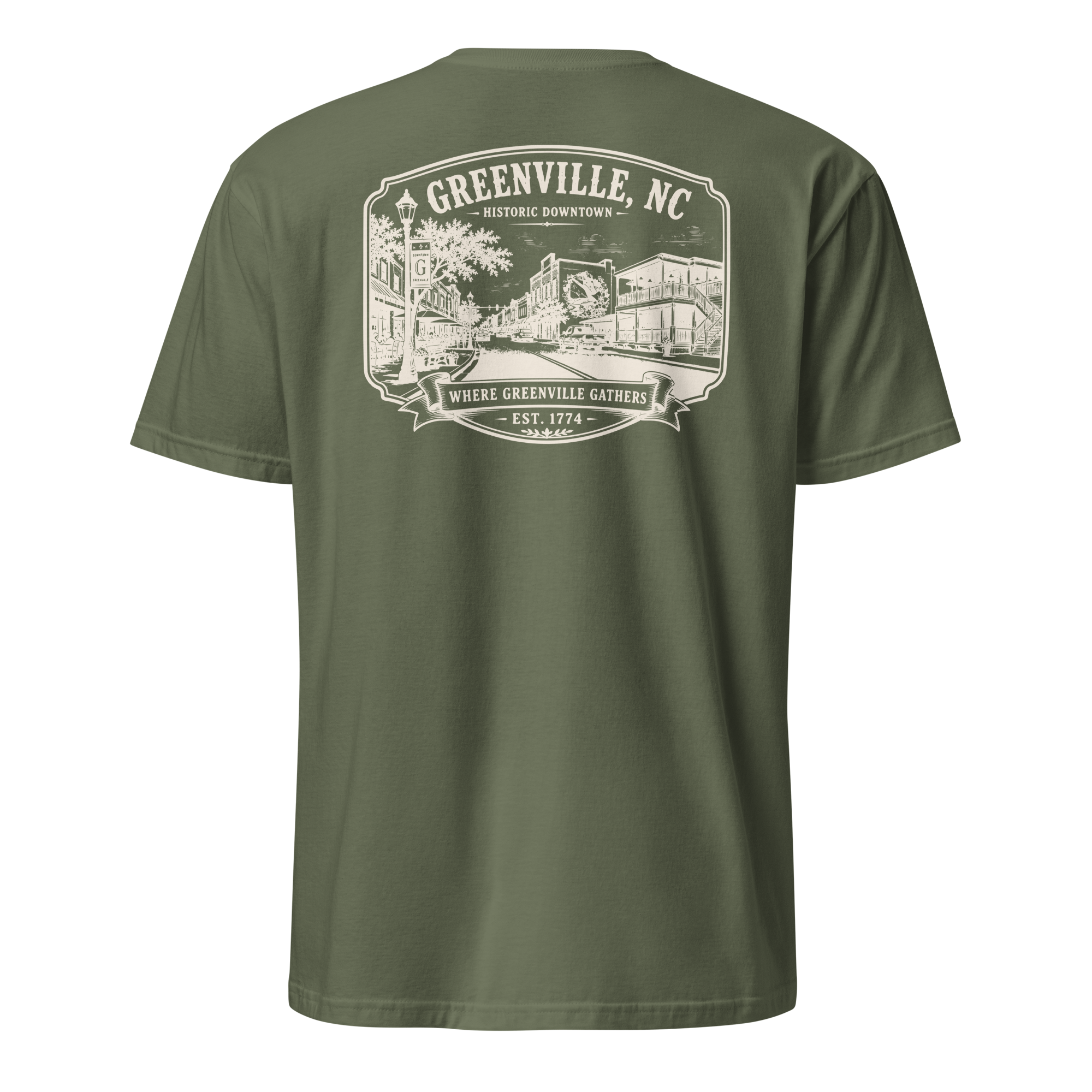 Greenville, NC - Downtown - Short-Sleeve Unisex