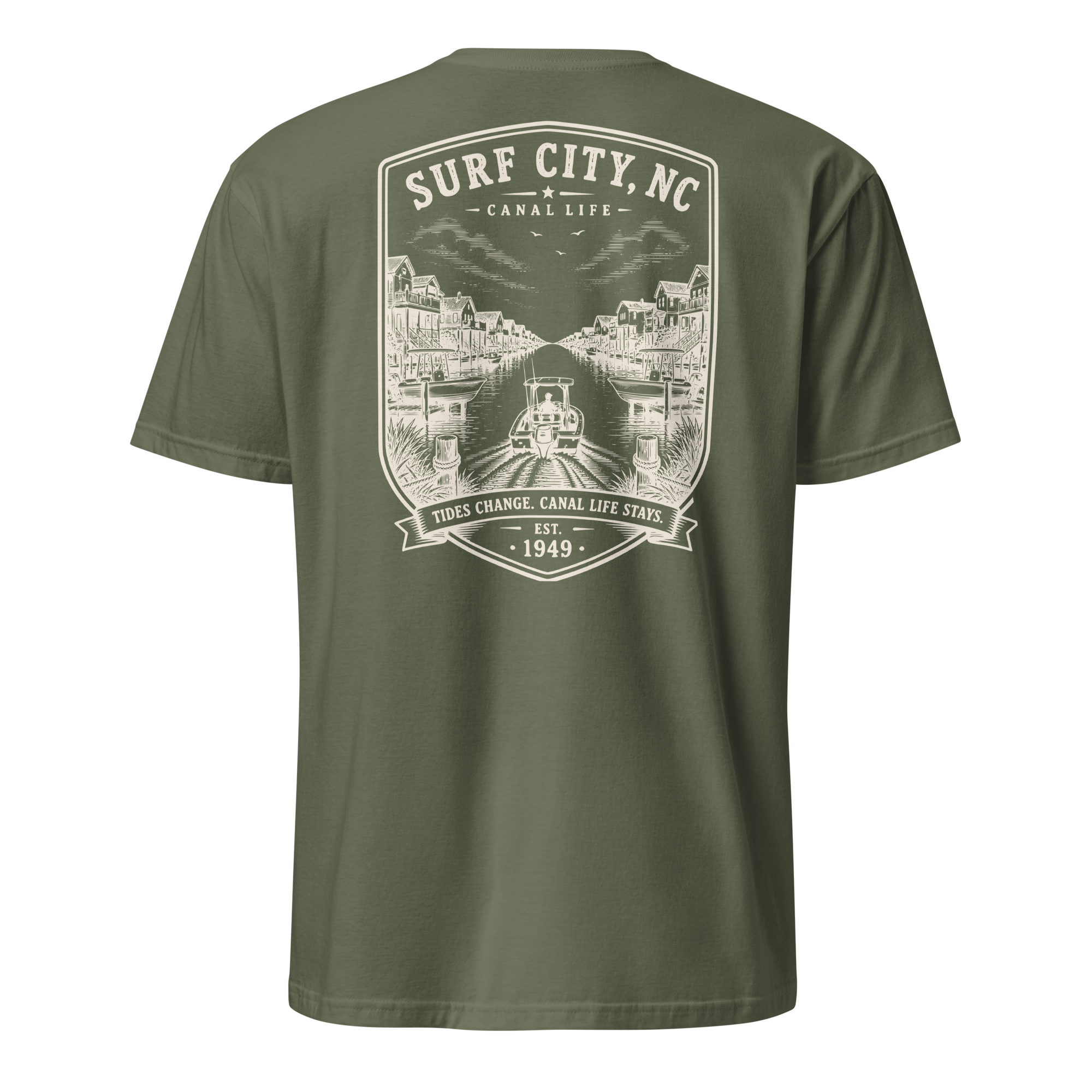 Surf City, NC - Canal Life - Short-Sleeve Unisex T-Shirt