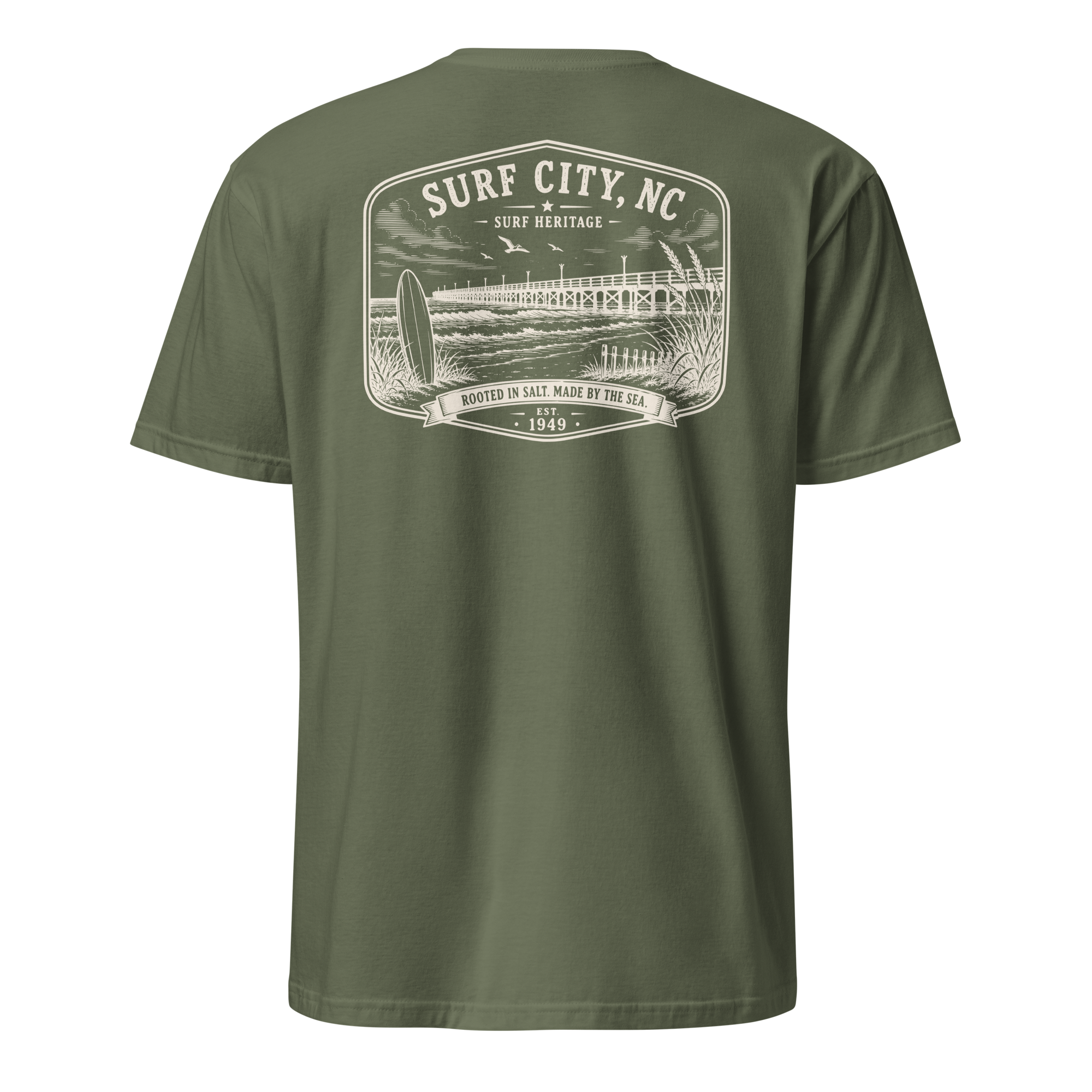 Surf City, NC - Surf Heritage - Short-Sleeve Unisex T-Shirt