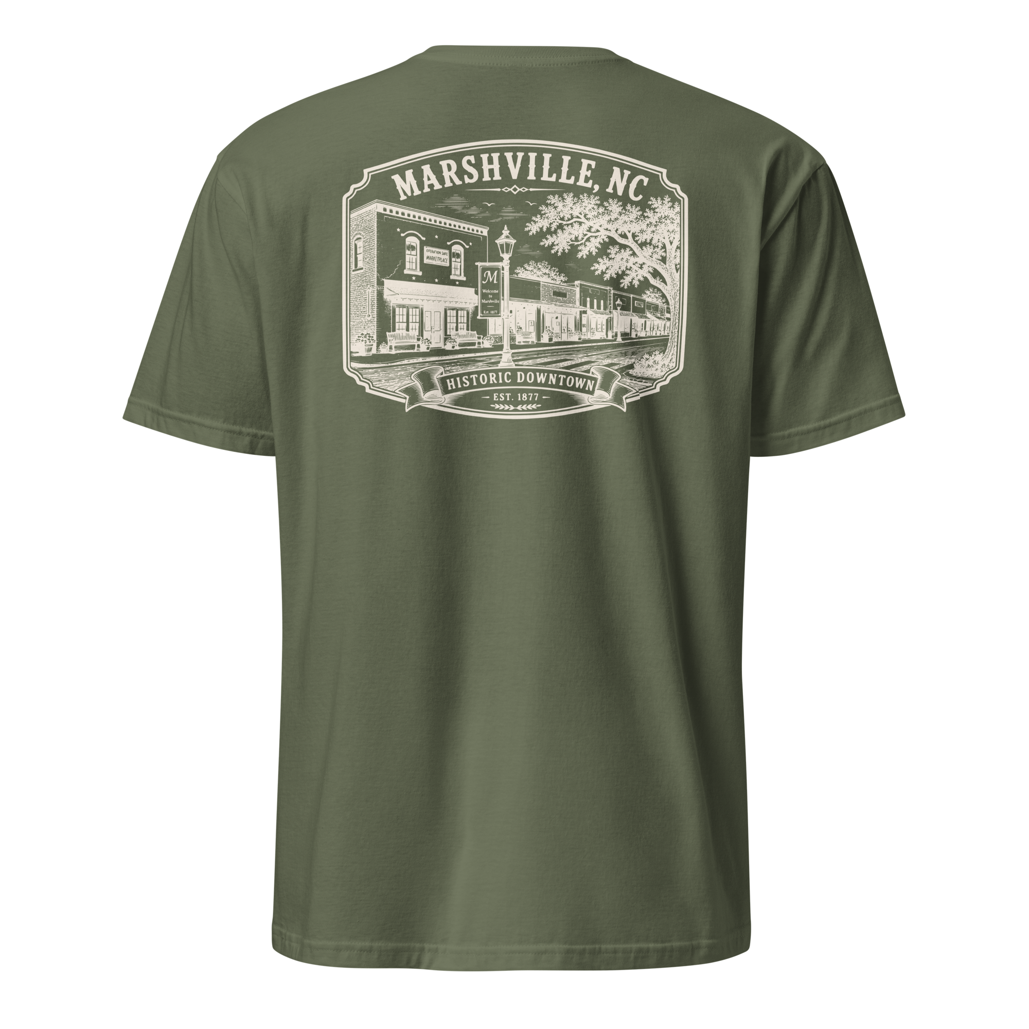 Marshville, NC - Historic Downtown - Short-Sleeve Unisex