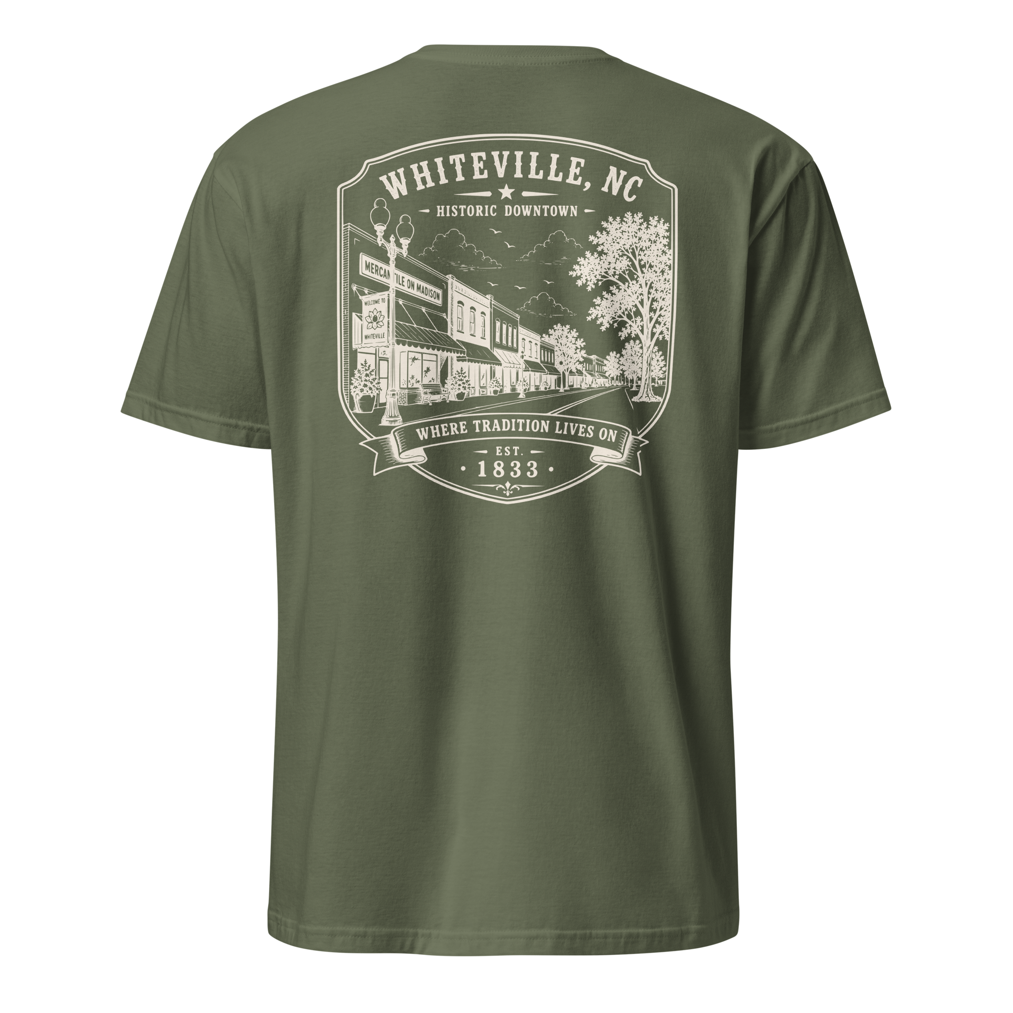 Whiteville, NC - Downtown - Short-Sleeve Unisex