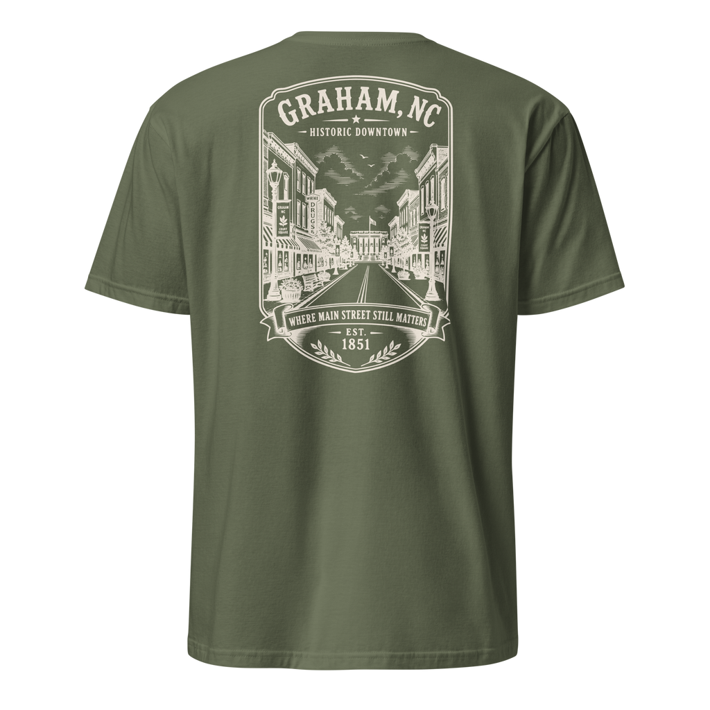 Graham, NC - Downtown - Short-Sleeve Unisex