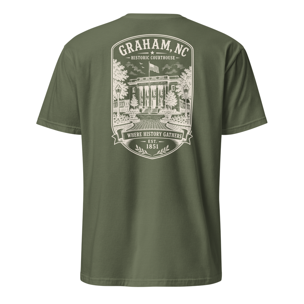 Graham, NC - Historic Courthouse - Short-Sleeve Unisex