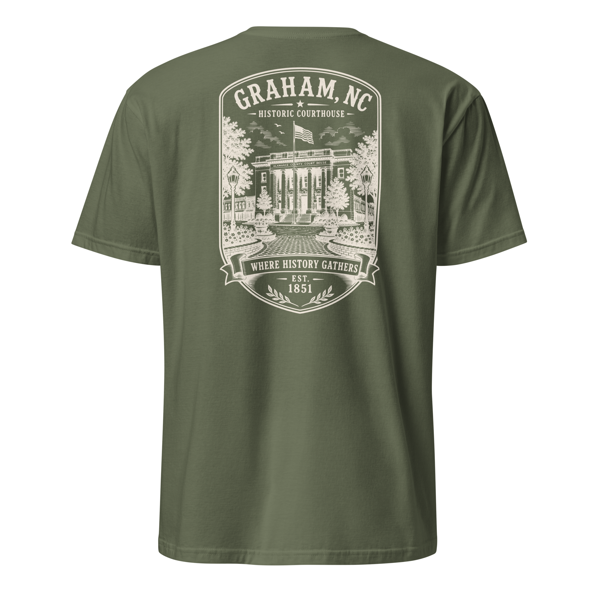 Graham, NC - Historic Courthouse - Short-Sleeve Unisex