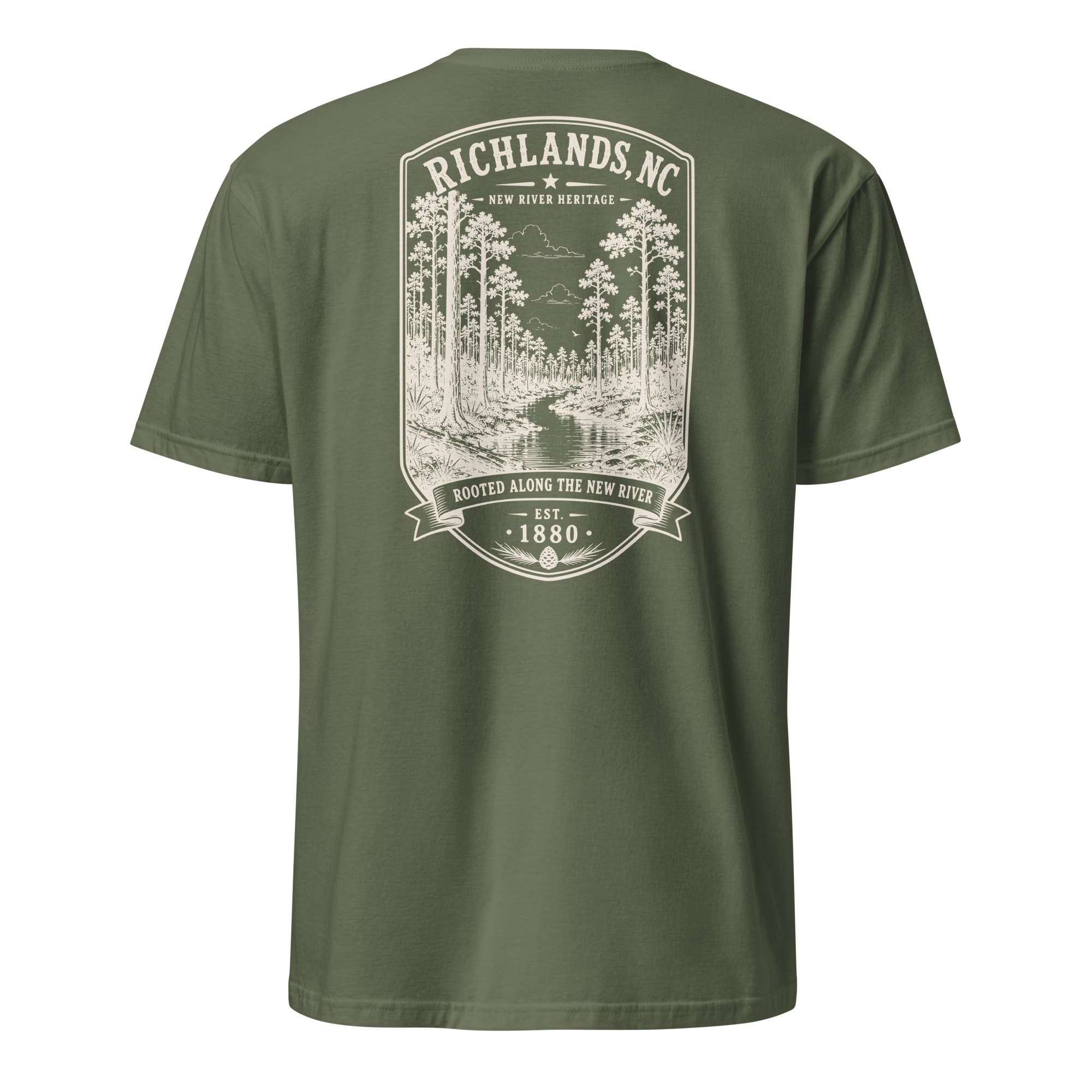 Richlands, NC - Rooted Along The New River - Short-Sleeve Unisex