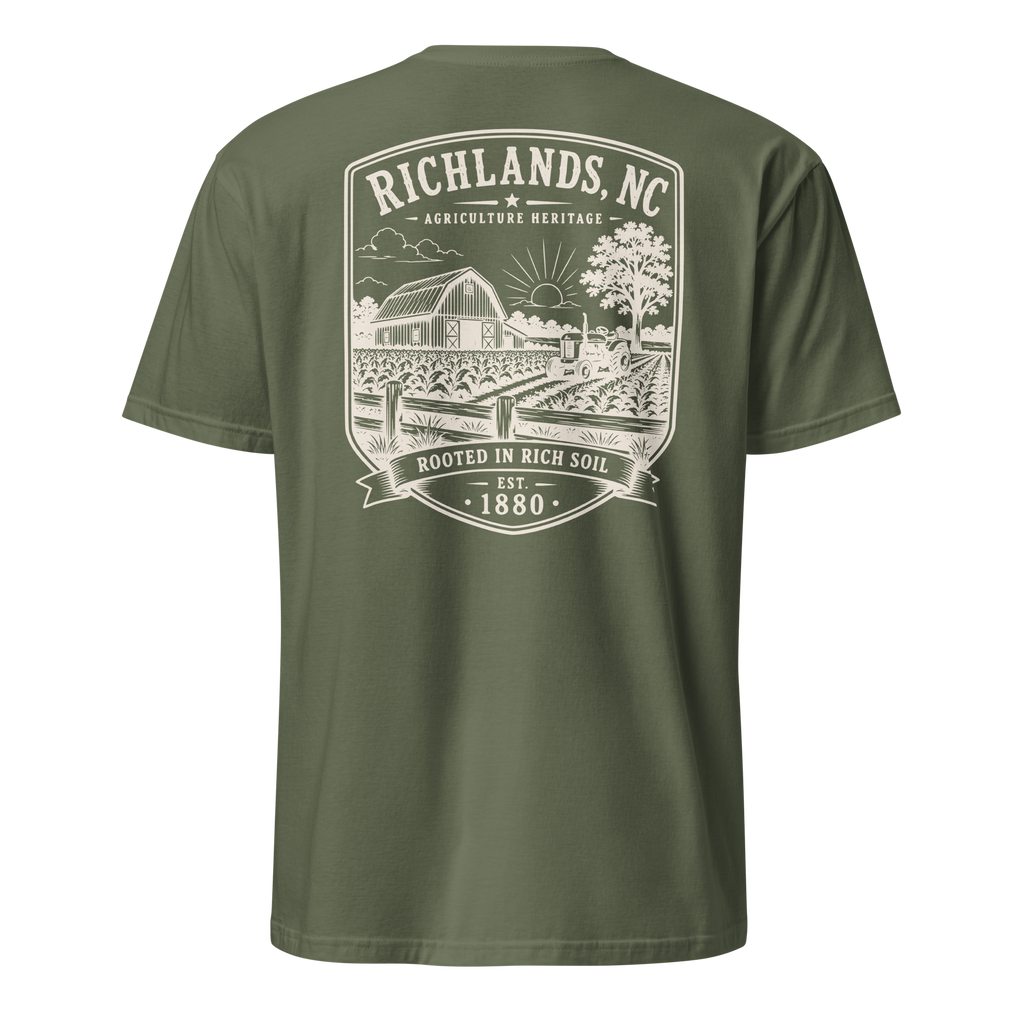 Richlands, NC - Rooted In Rich Soil - Short-Sleeve Unisex