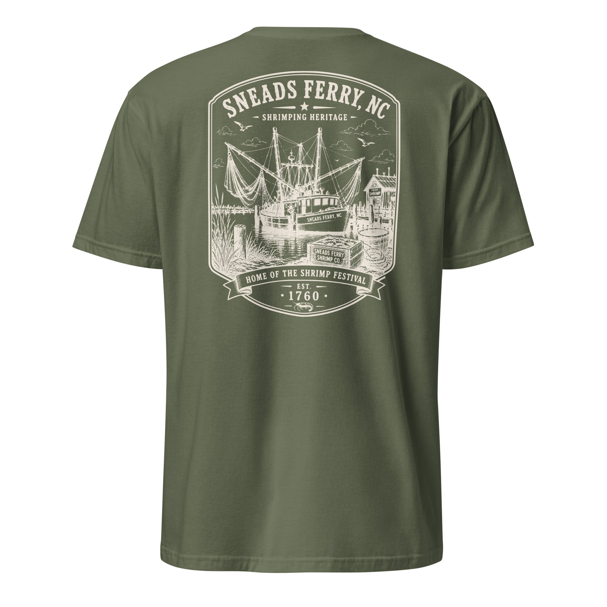 Sneads Ferry, NC - Shrimping Heritage - Short-Sleeve Unisex
