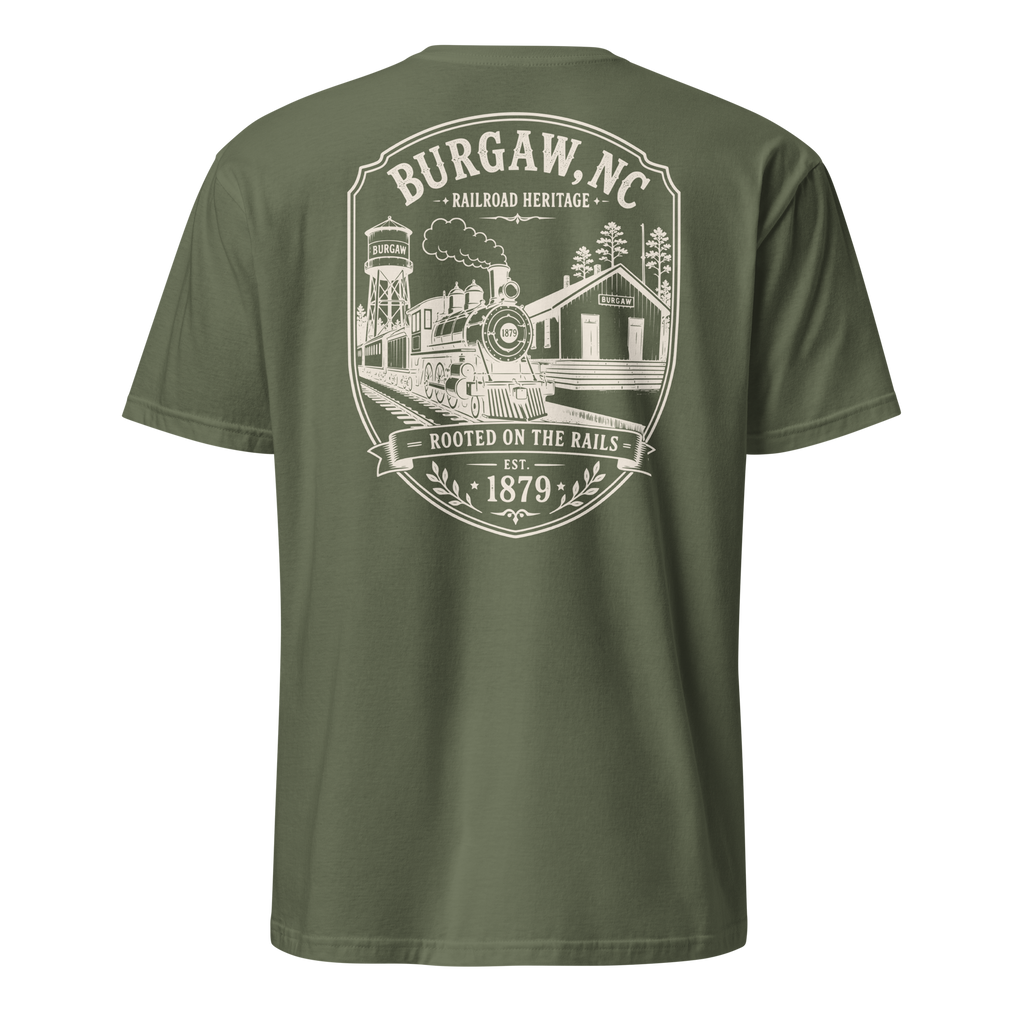Burgaw, NC - Rooted On The Rails - Short-Sleeve Unisex