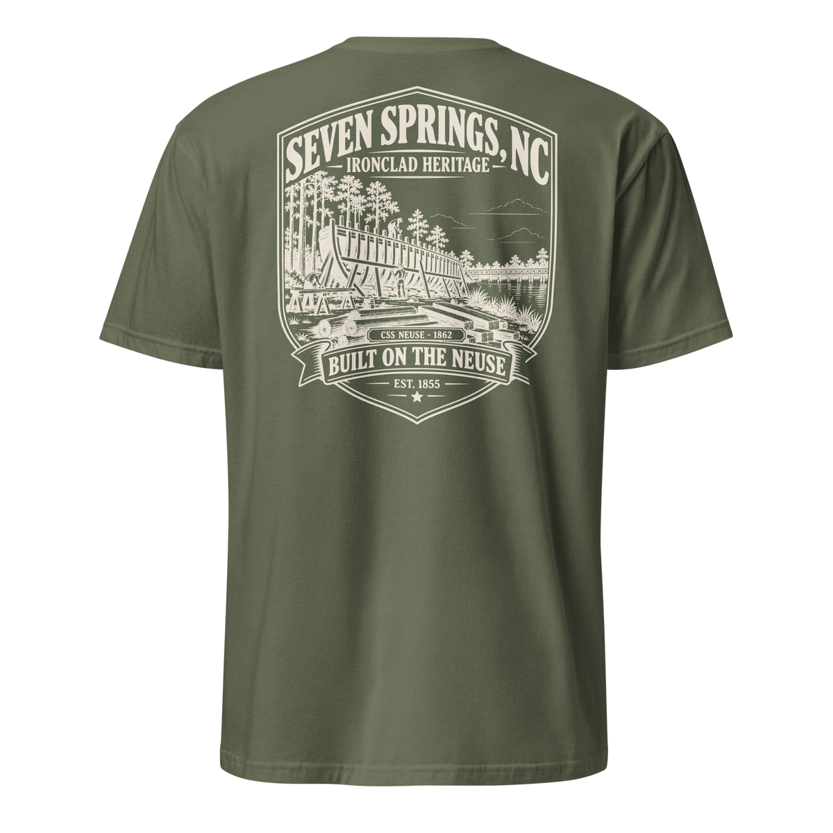 Seven Springs, NC - Built On The Neuse - Short-Sleeve Unisex T-Shirt
