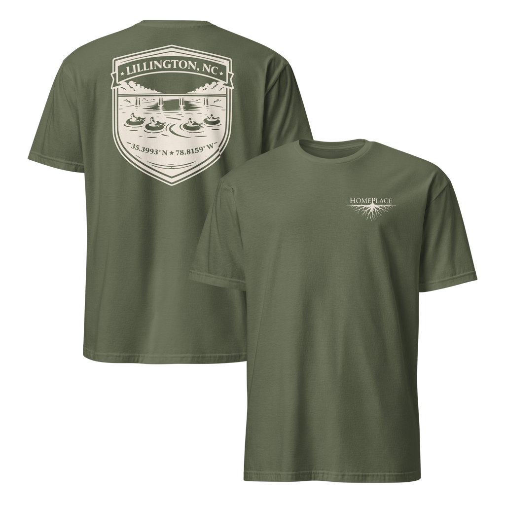 Lillington, NC - River Tubing - Unisex T-Shirt