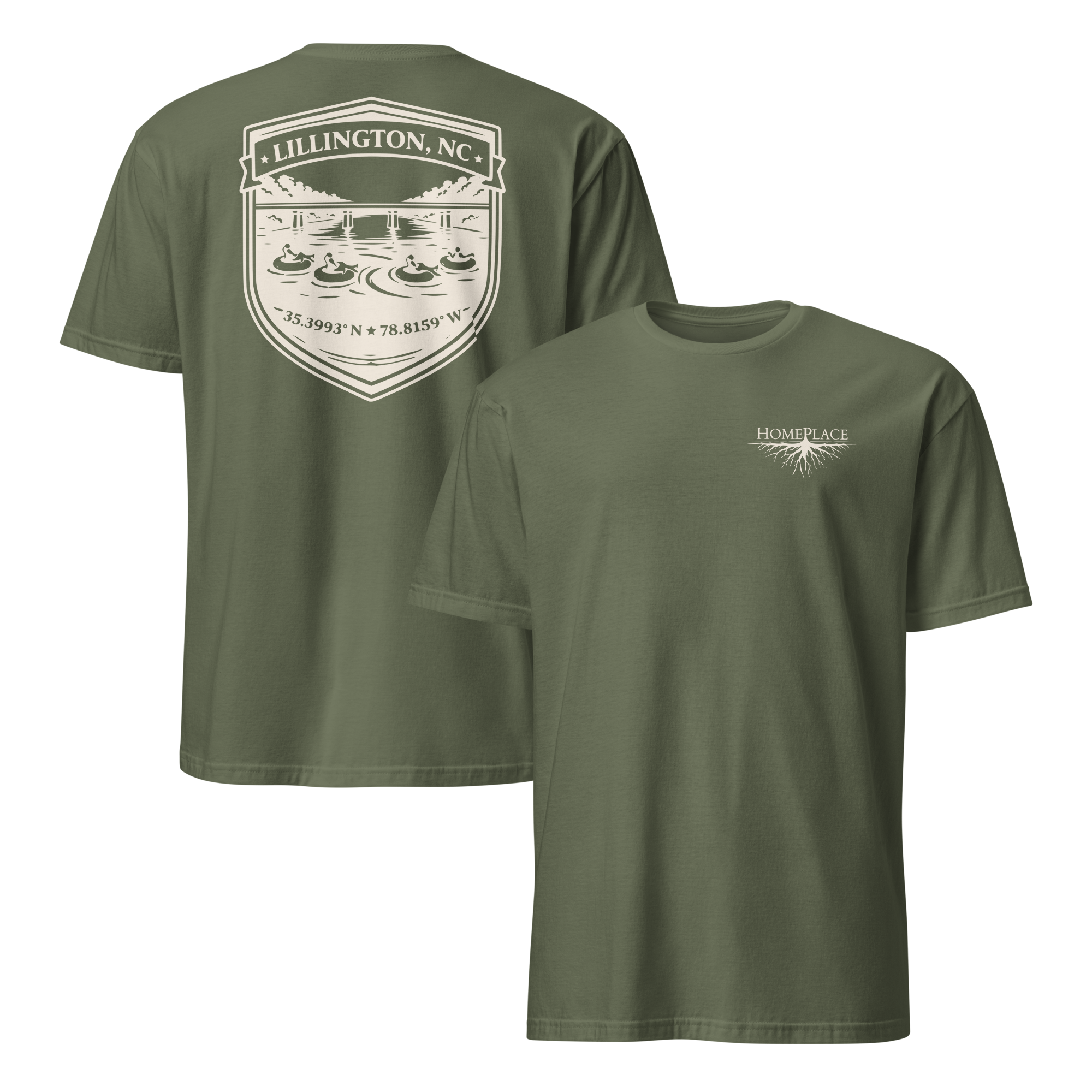 Lillington, NC - River Tubing - Unisex T-Shirt