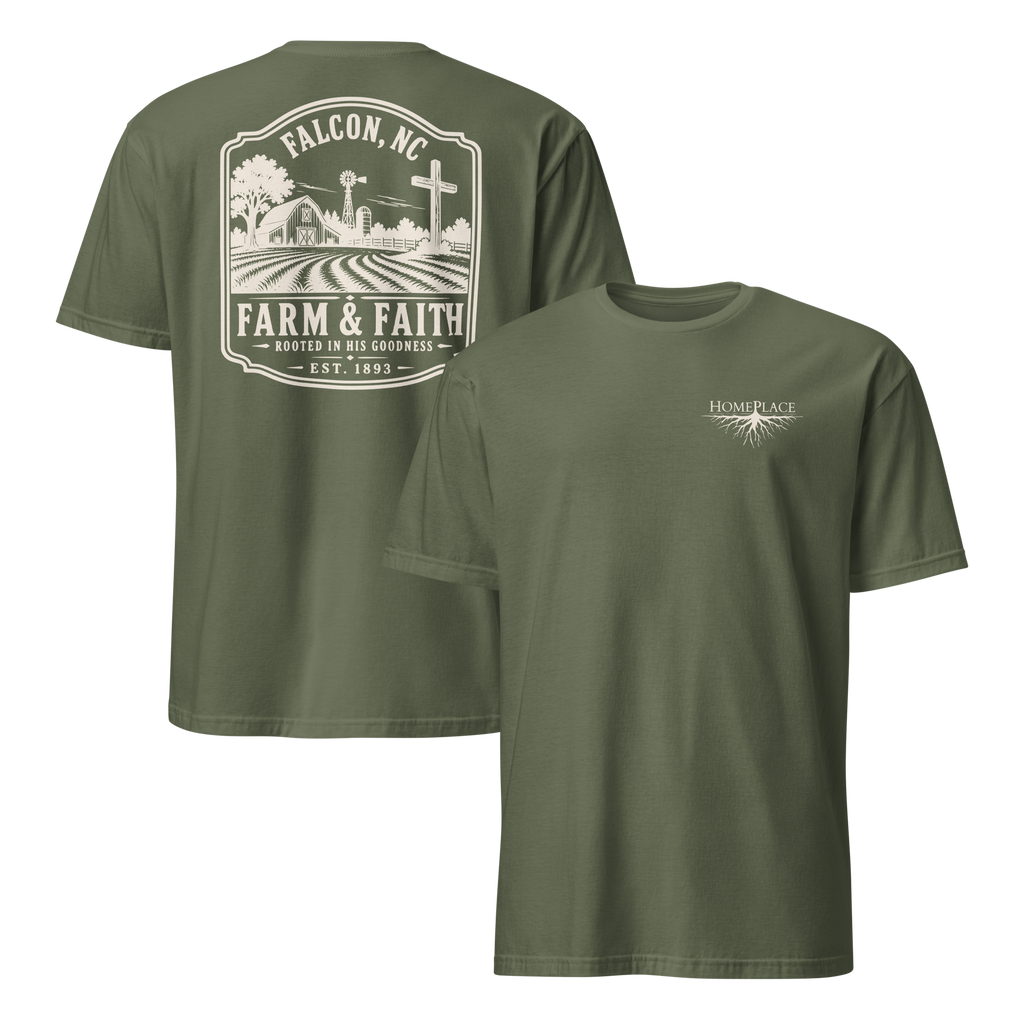 Falcon, NC - Farm & Faith - Unisex T-Shirt