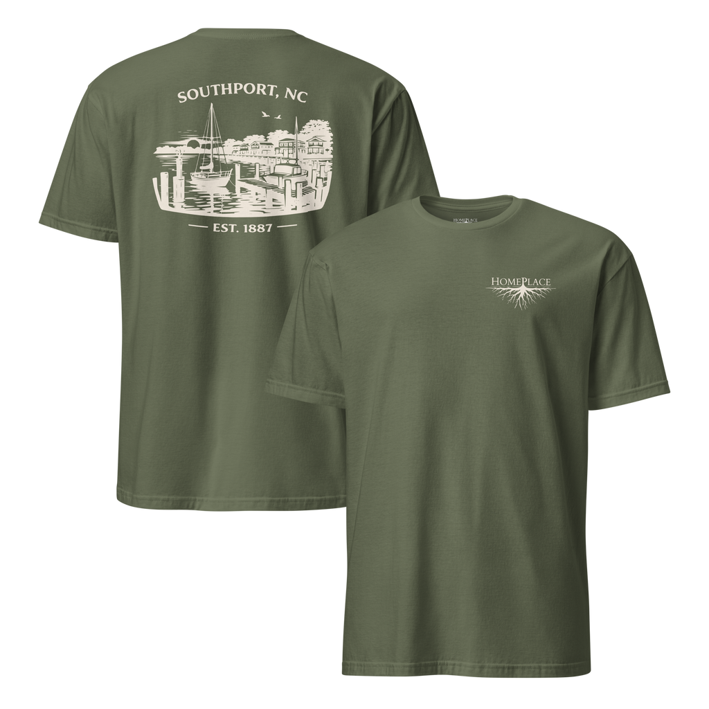 Southport, NC - Waterfront - Unisex T-Shirt