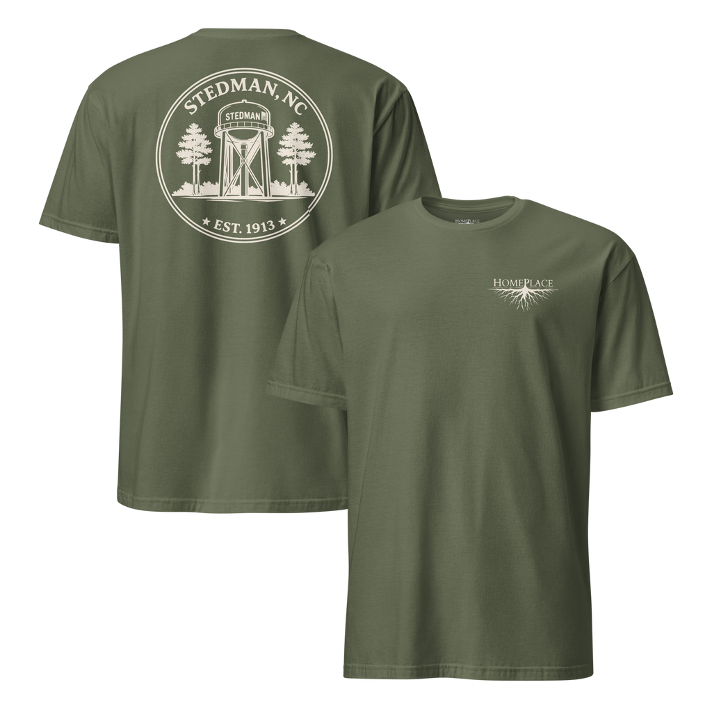 Stedman, NC - Water Tower Round Badge - Unisex T-Shirt