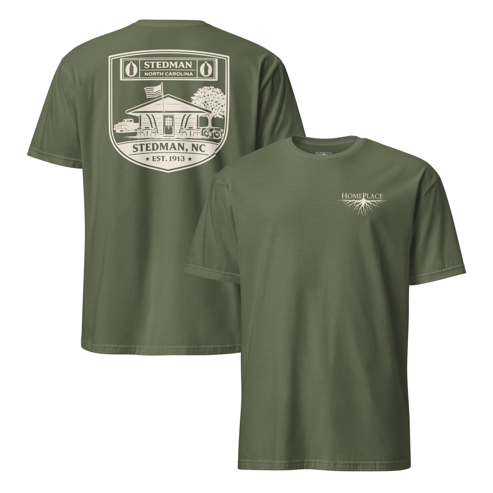 Stedman, NC - Soda Shop Badge - Unisex T-Shirt