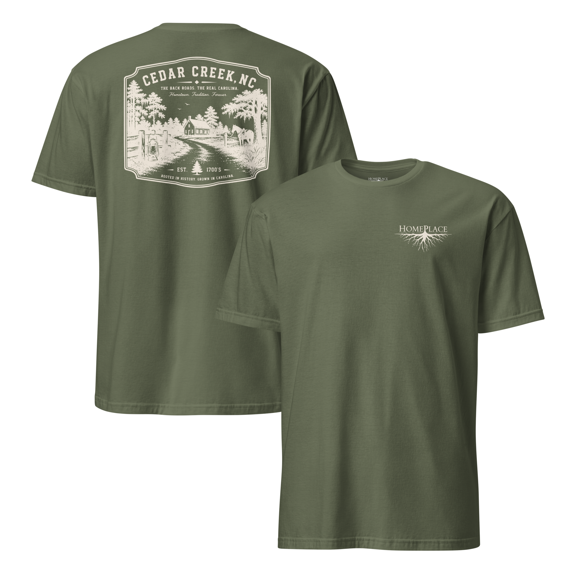 Cedar Creek, NC - Early Carolina- Unisex T-Shirt
