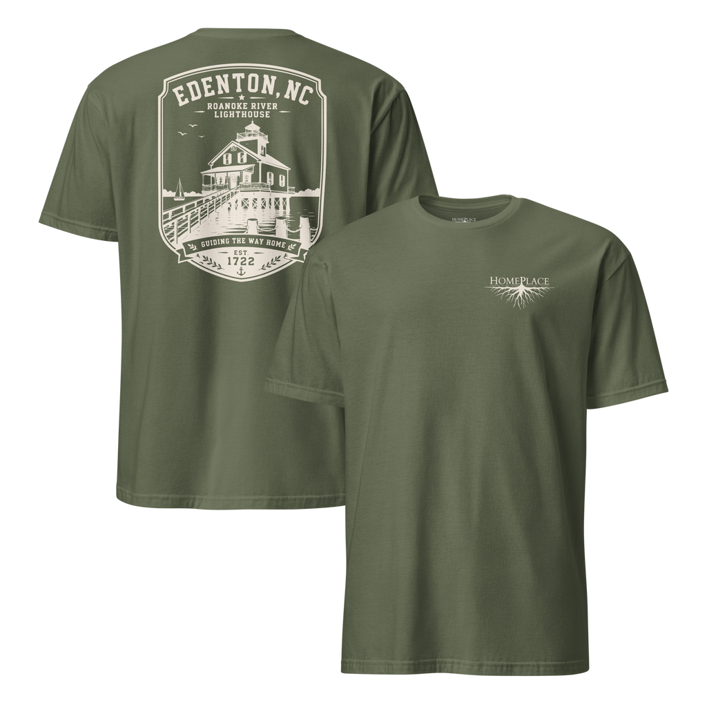 Edenton, NC - Roanoke River Lighthouse - Unisex T-Shirt