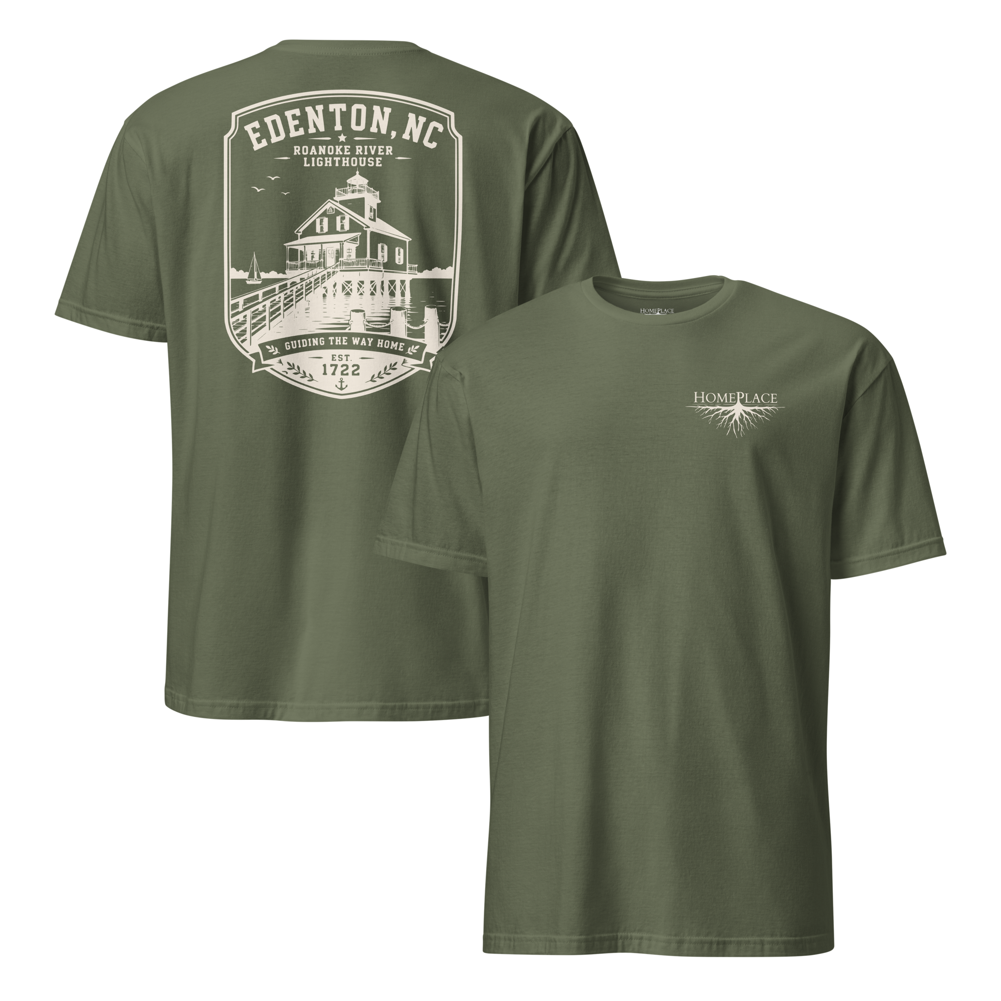 Edenton, NC - Roanoke River Lighthouse - Unisex T-Shirt