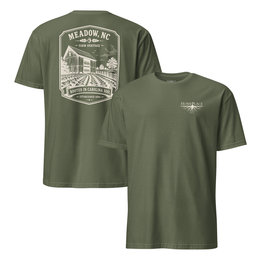 Meadow, NC - Rooted In Carolina - Unisex T-Shirt