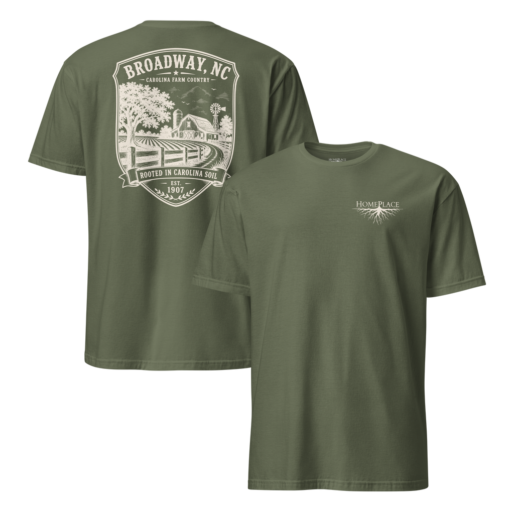 Broadway, NC - Farm Country - Short-Sleeve Unisex