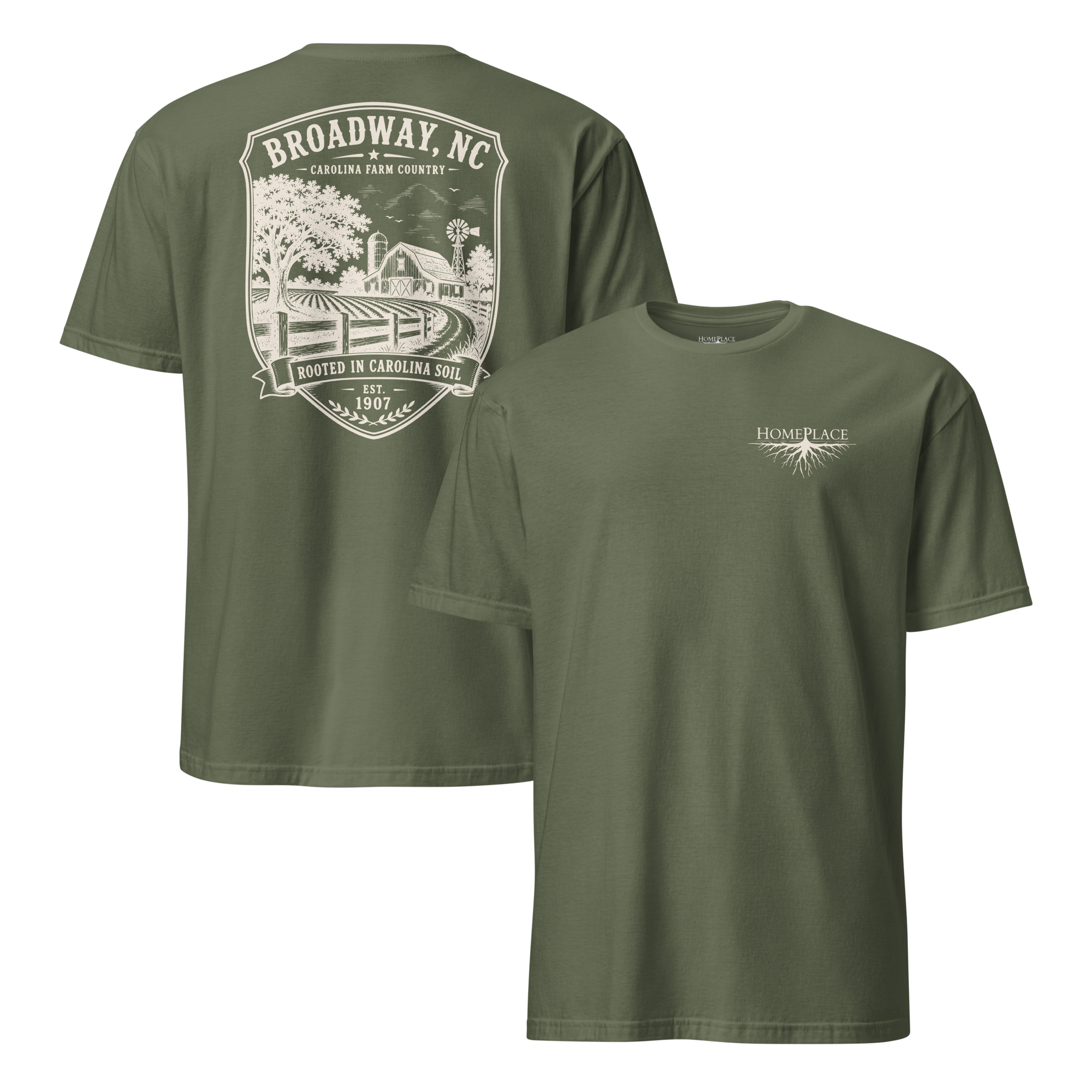 Broadway, NC - Farm Country - Short-Sleeve Unisex