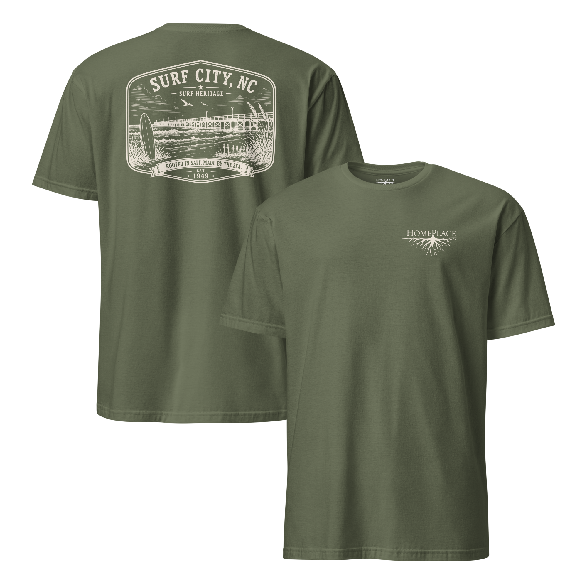 Surf City, NC - Surf Heritage - Short-Sleeve Unisex T-Shirt