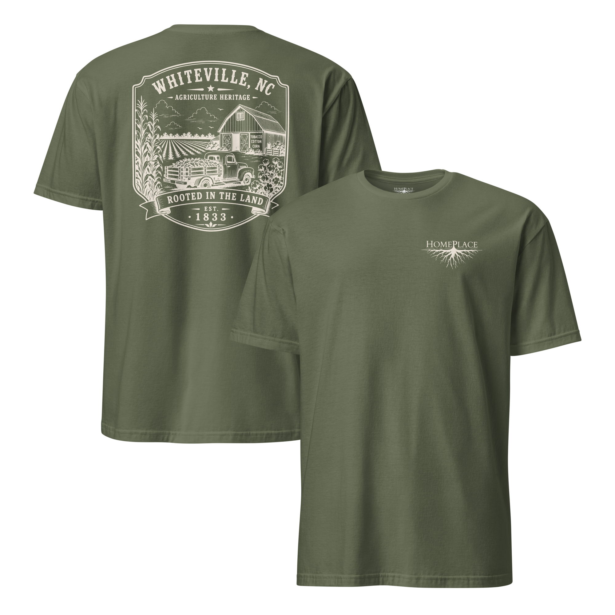 Whiteville, NC - Rooted In The Land - Short-Sleeve Unisex