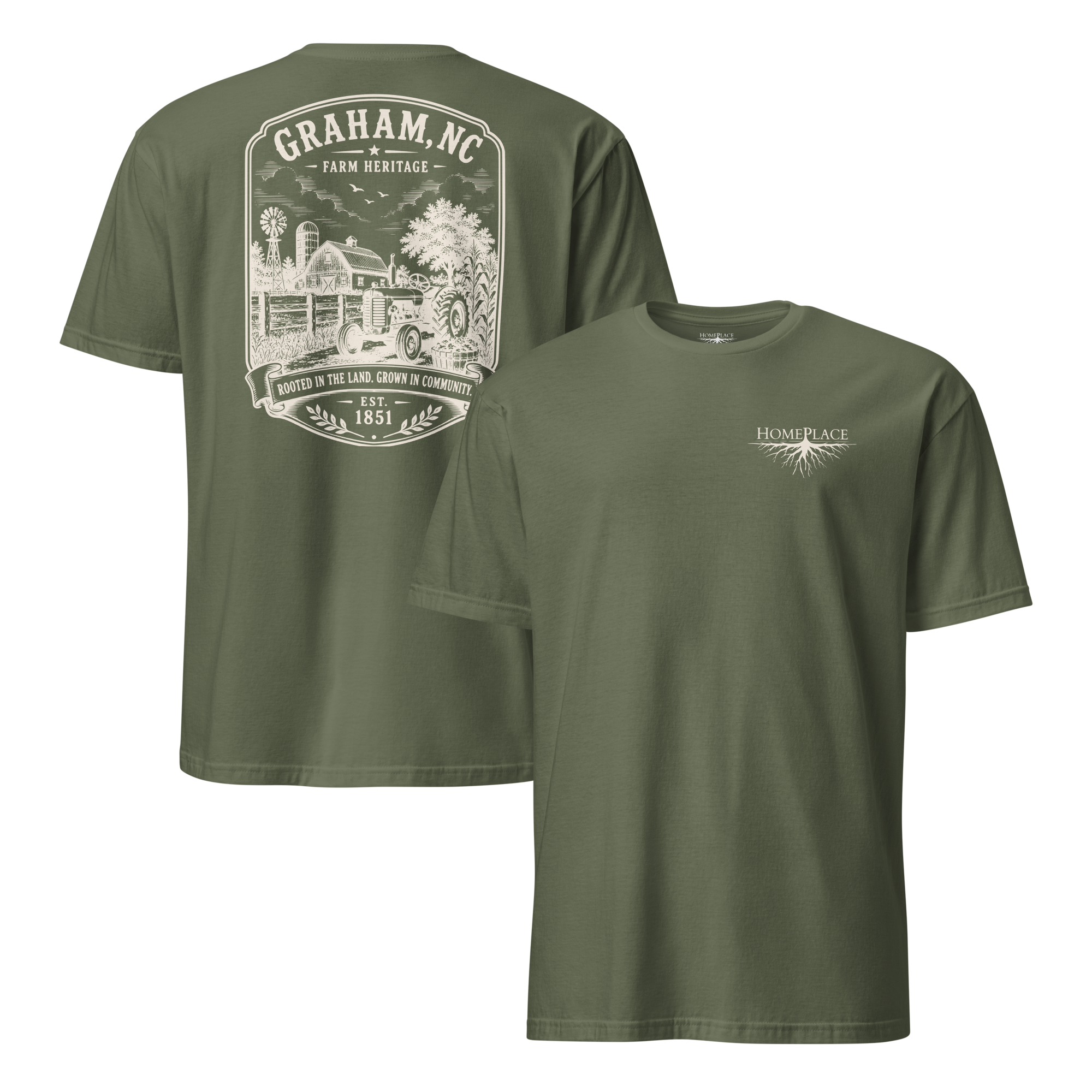Graham, NC - Farm Heritage - Short-Sleeve Unisex