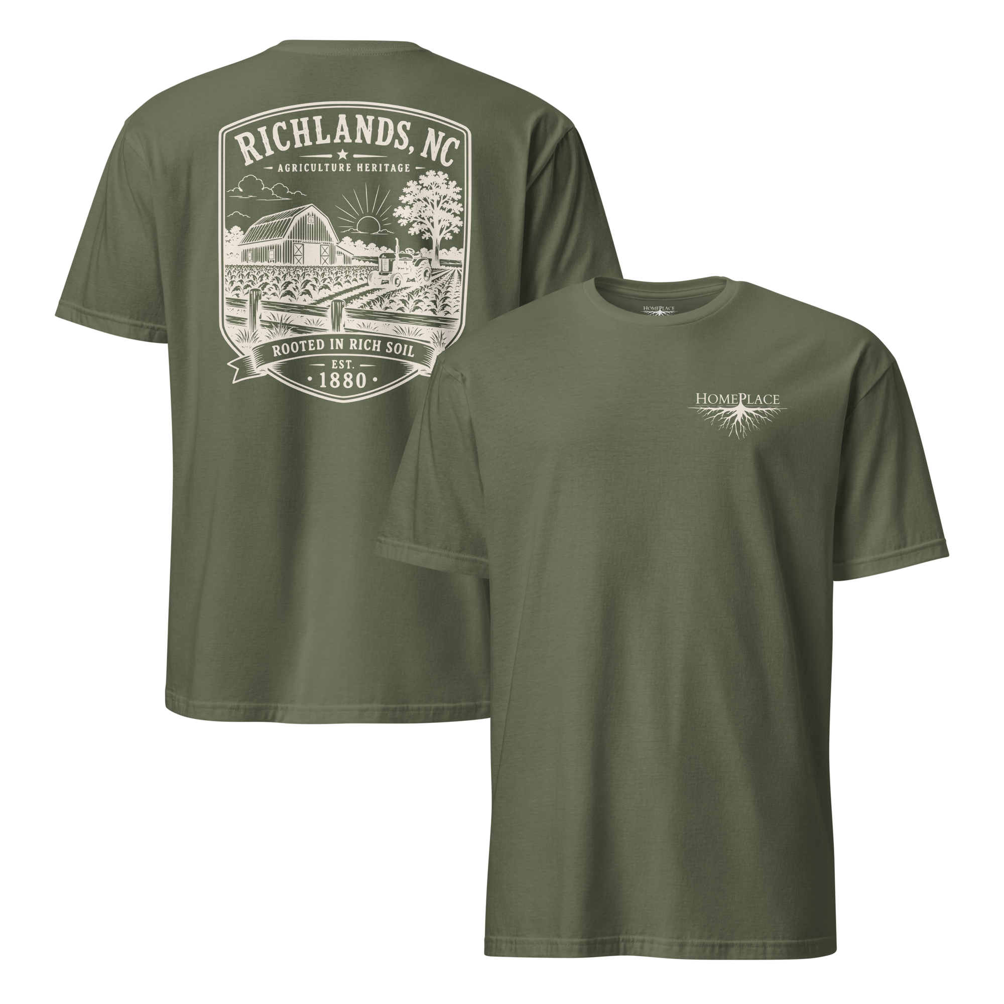 Richlands, NC - Rooted In Rich Soil - Short-Sleeve Unisex