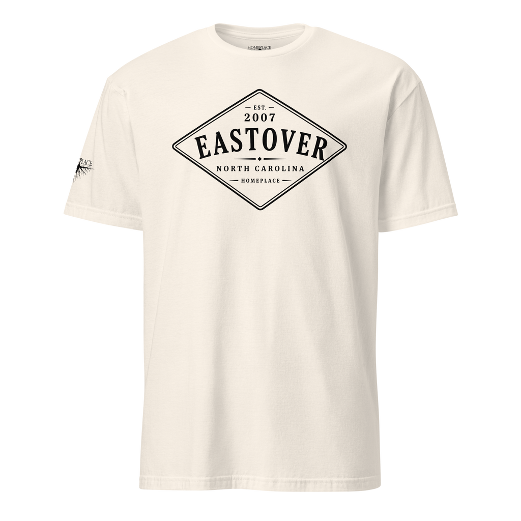 Eastover, NC - Diamond Front Black Ink Short-Sleeve Unisex T-Shirt