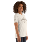 Stedman, NC - Diamond Front Brown Ink Short-Sleeve Unisex T-Shirt