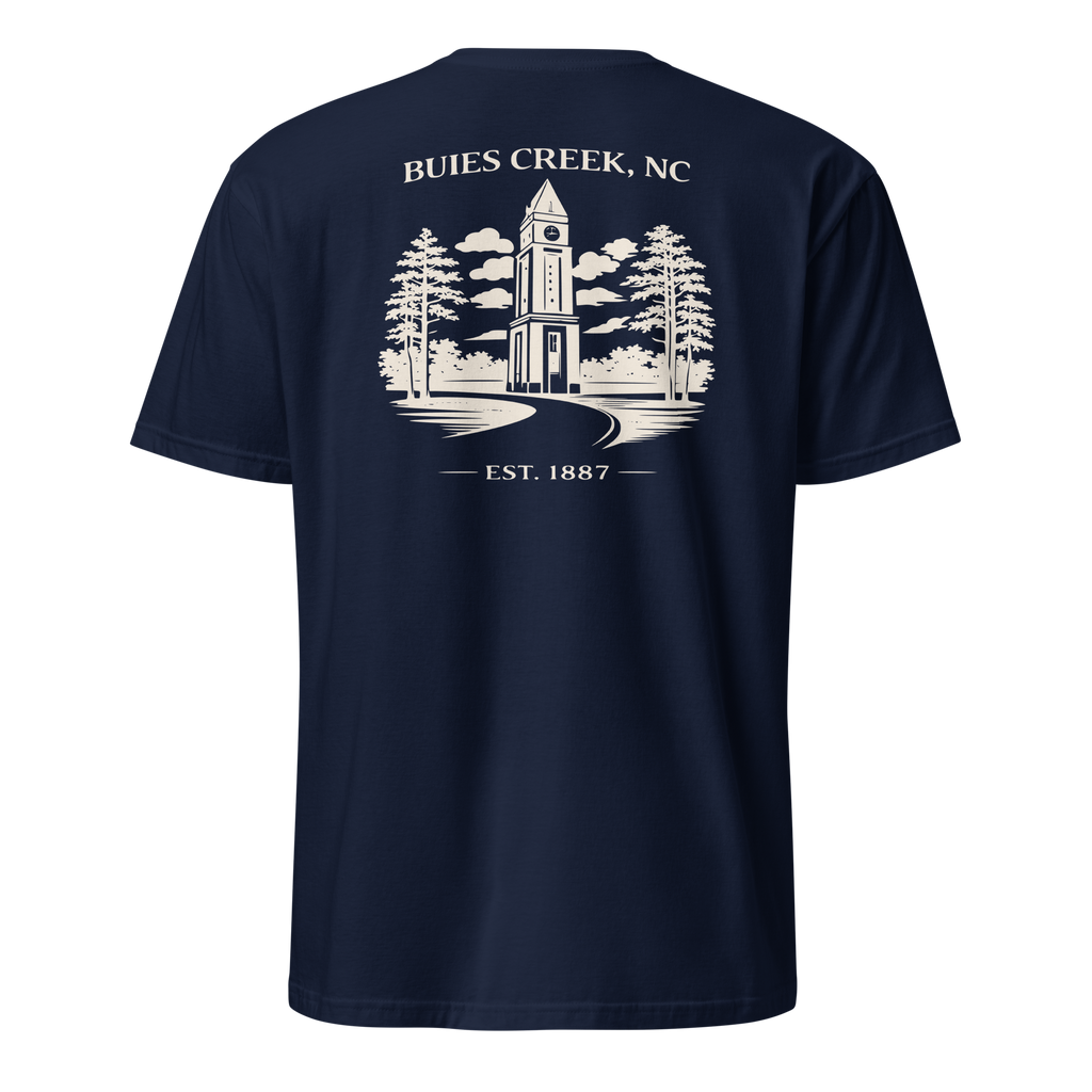 Buies Creek, NC - Campus Tower - Unisex T-Shirt