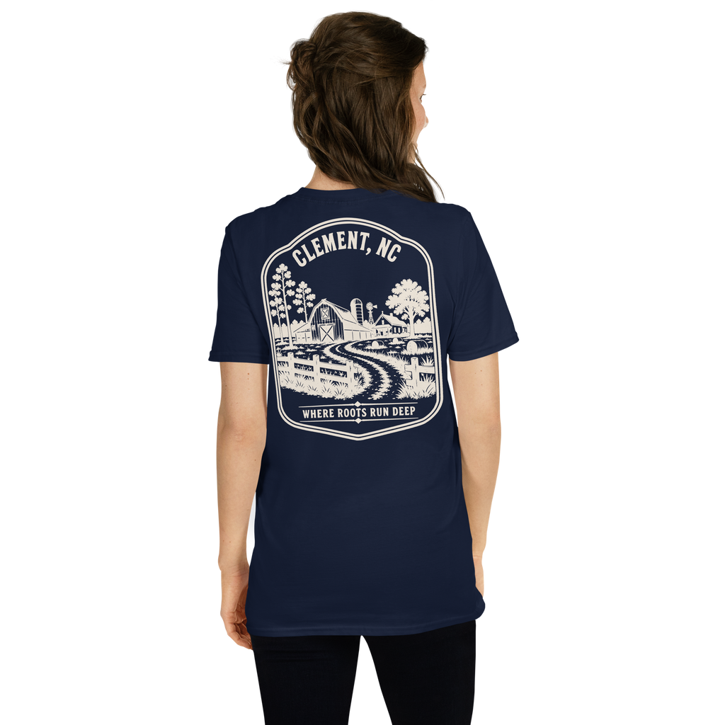Clement, NC - Farm Roots - Unisex T-Shirt