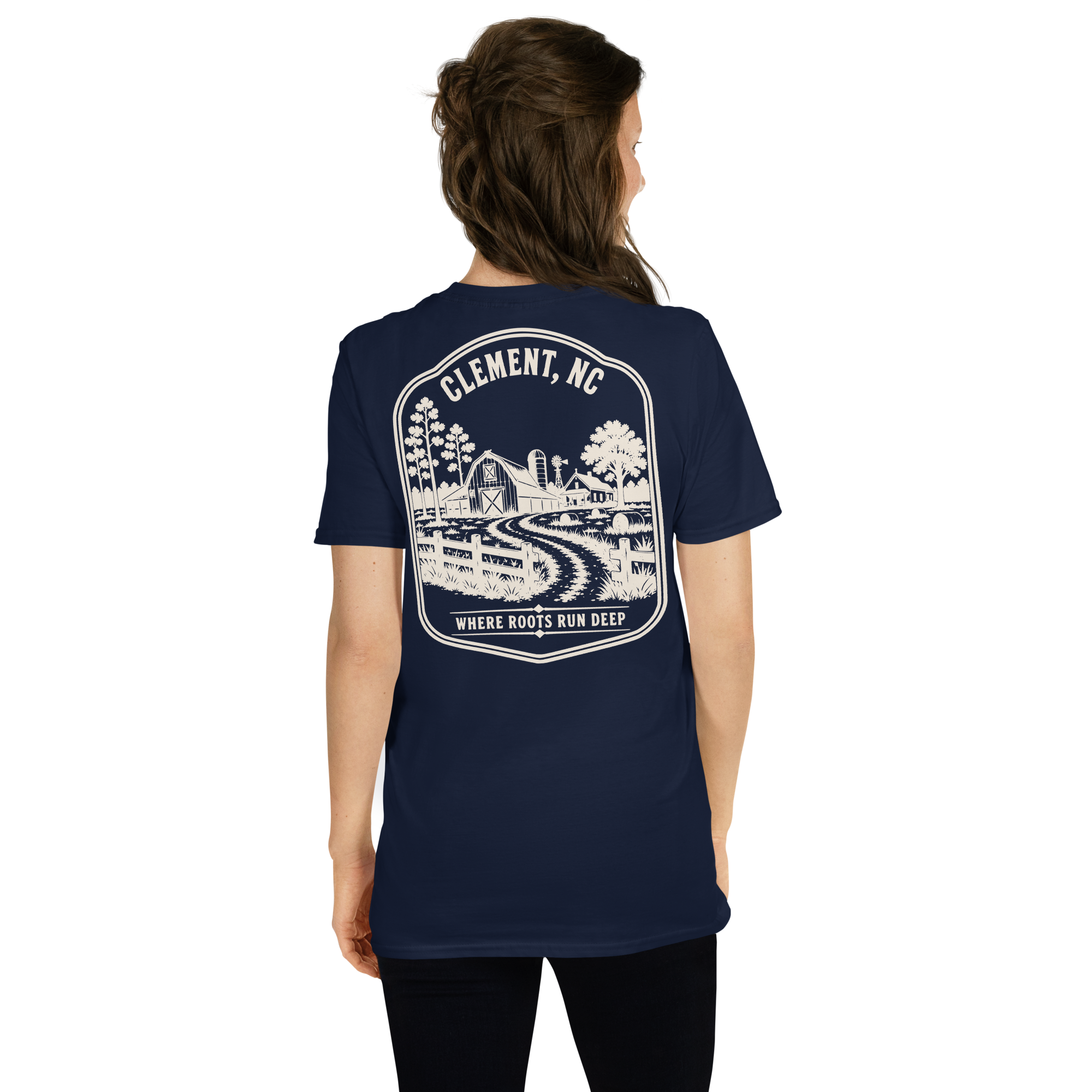 Clement, NC - Farm Roots - Unisex T-Shirt