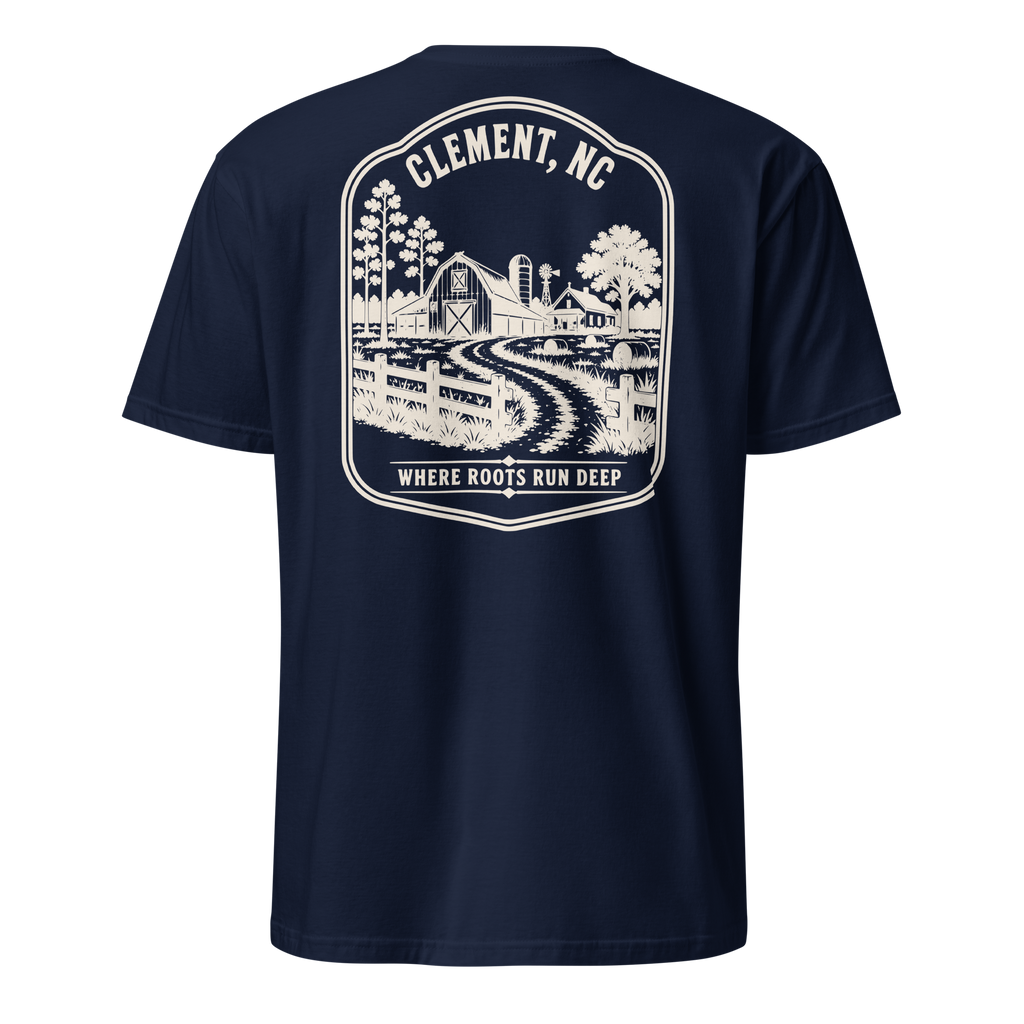 Clement, NC - Farm Roots - Unisex T-Shirt