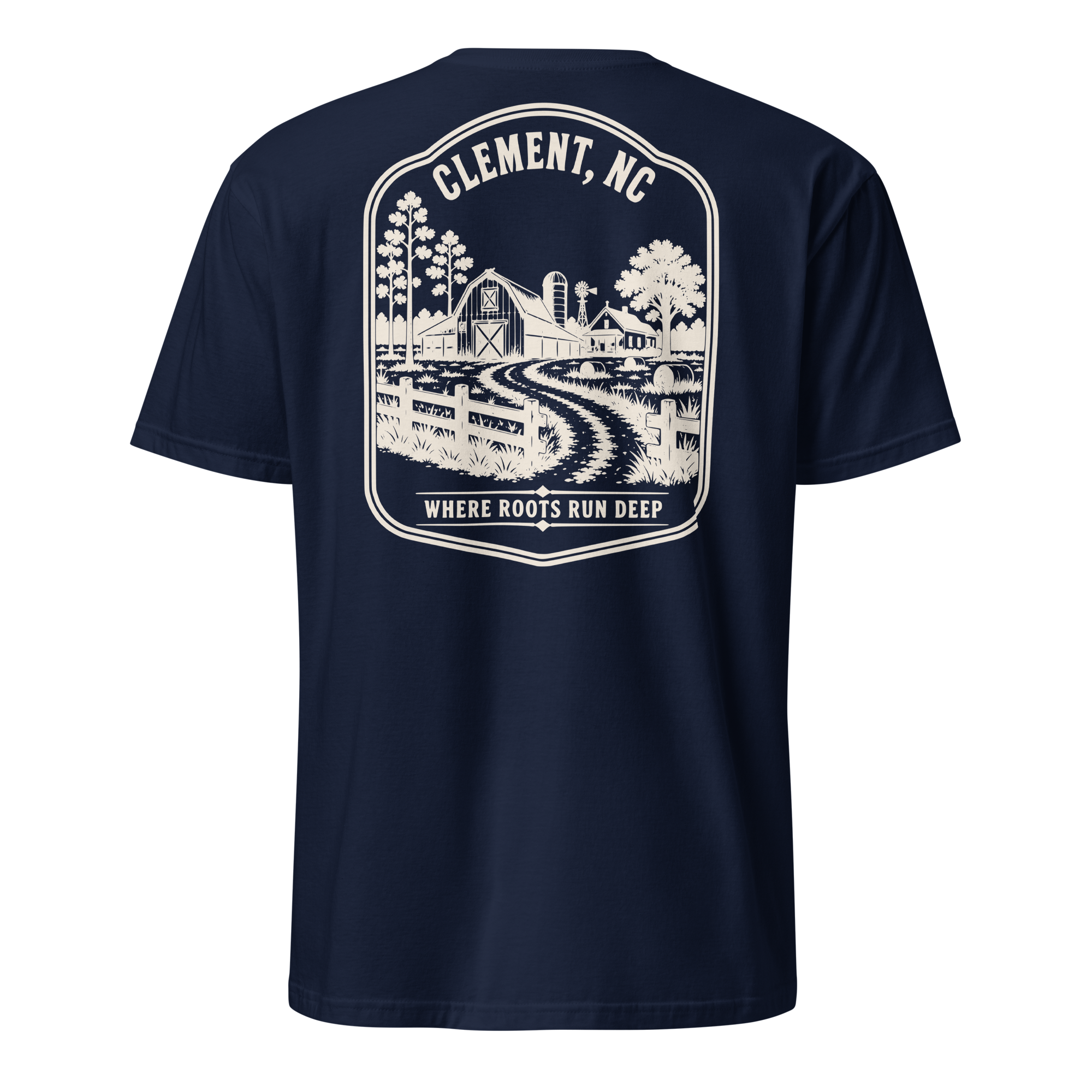 Clement, NC - Farm Roots - Unisex T-Shirt