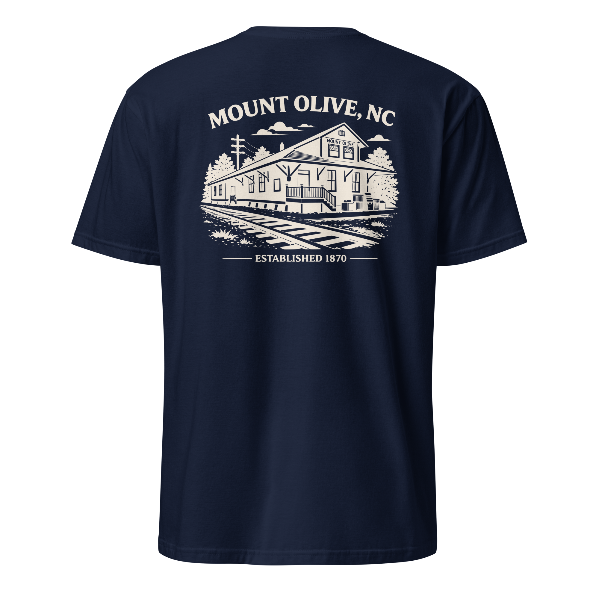 Mount Olive, NC - Train Depot - Unisex T-Shirt