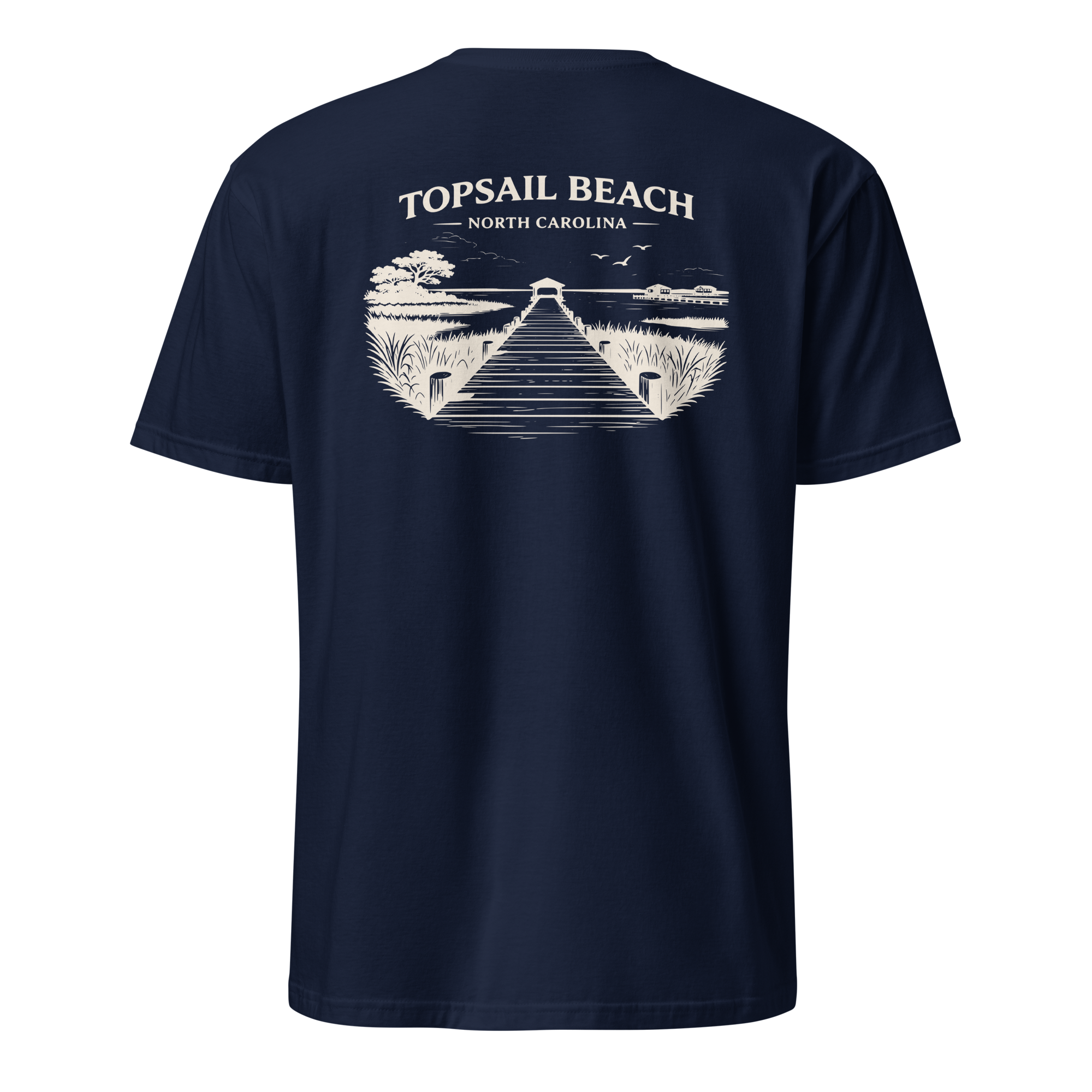 Topsail Beach, NC - On The Dock - Unisex T-Shirt
