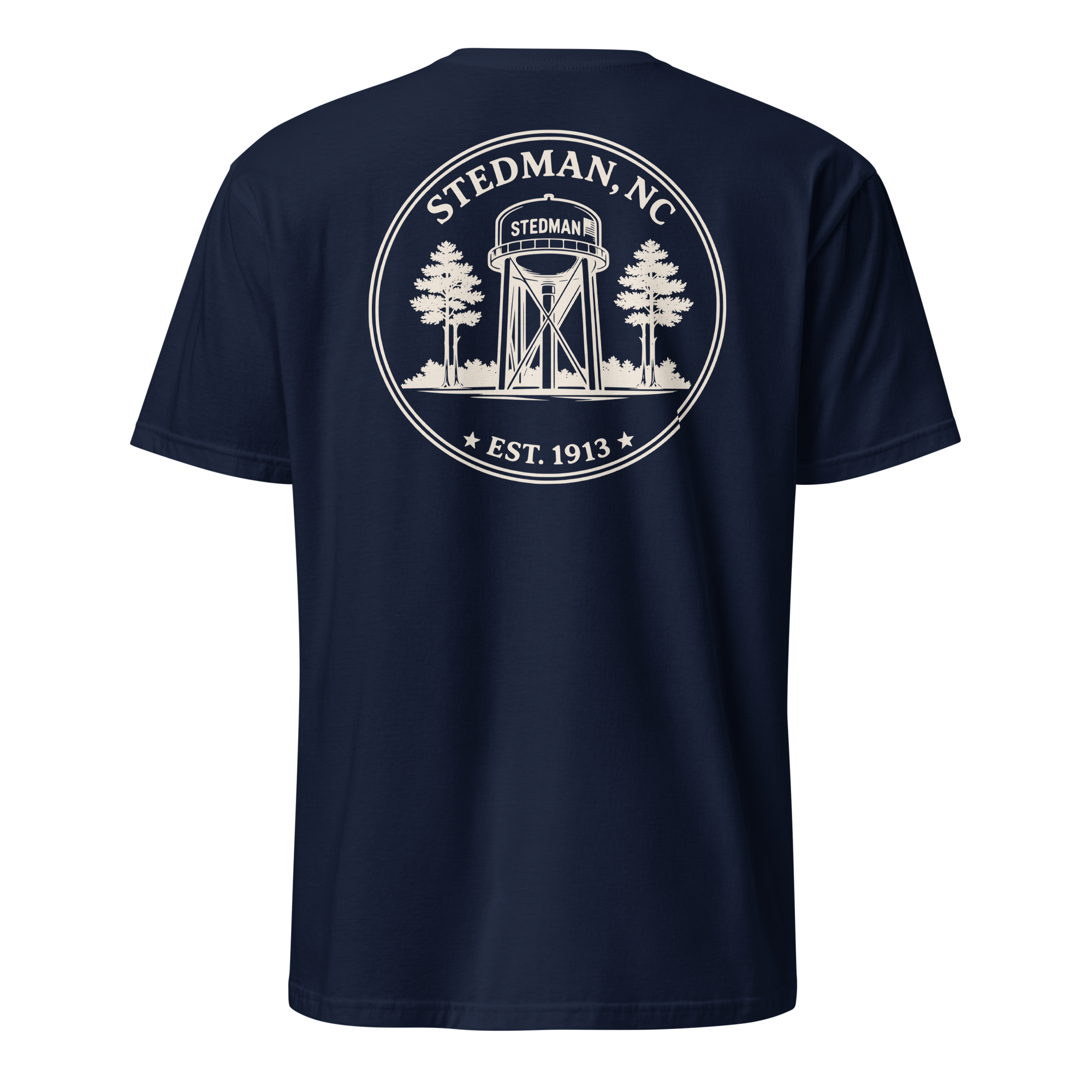 Stedman, NC - Water Tower Round Badge - Unisex T-Shirt
