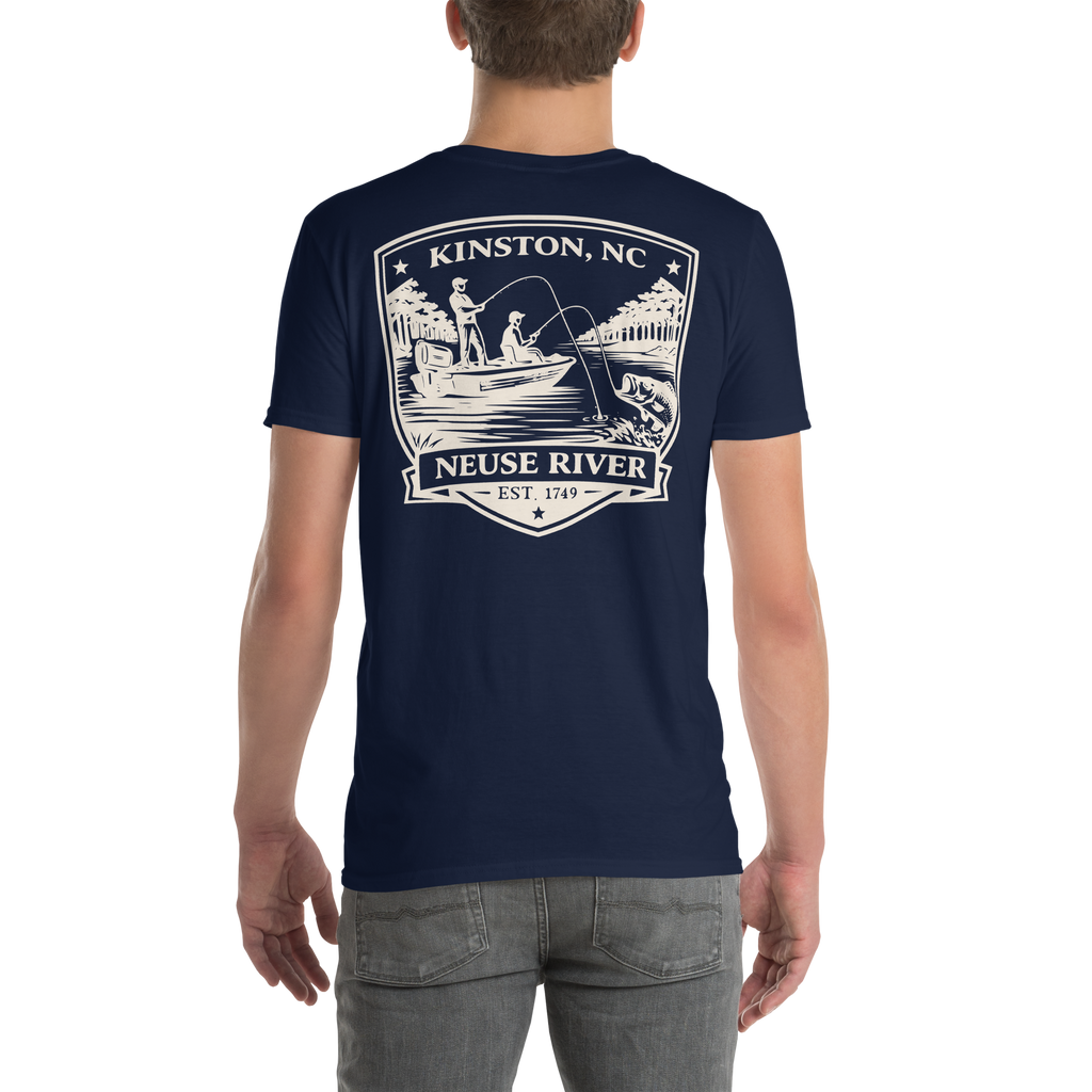 Kinston, NC - Neuse River Fishing - Unisex T-Shirt