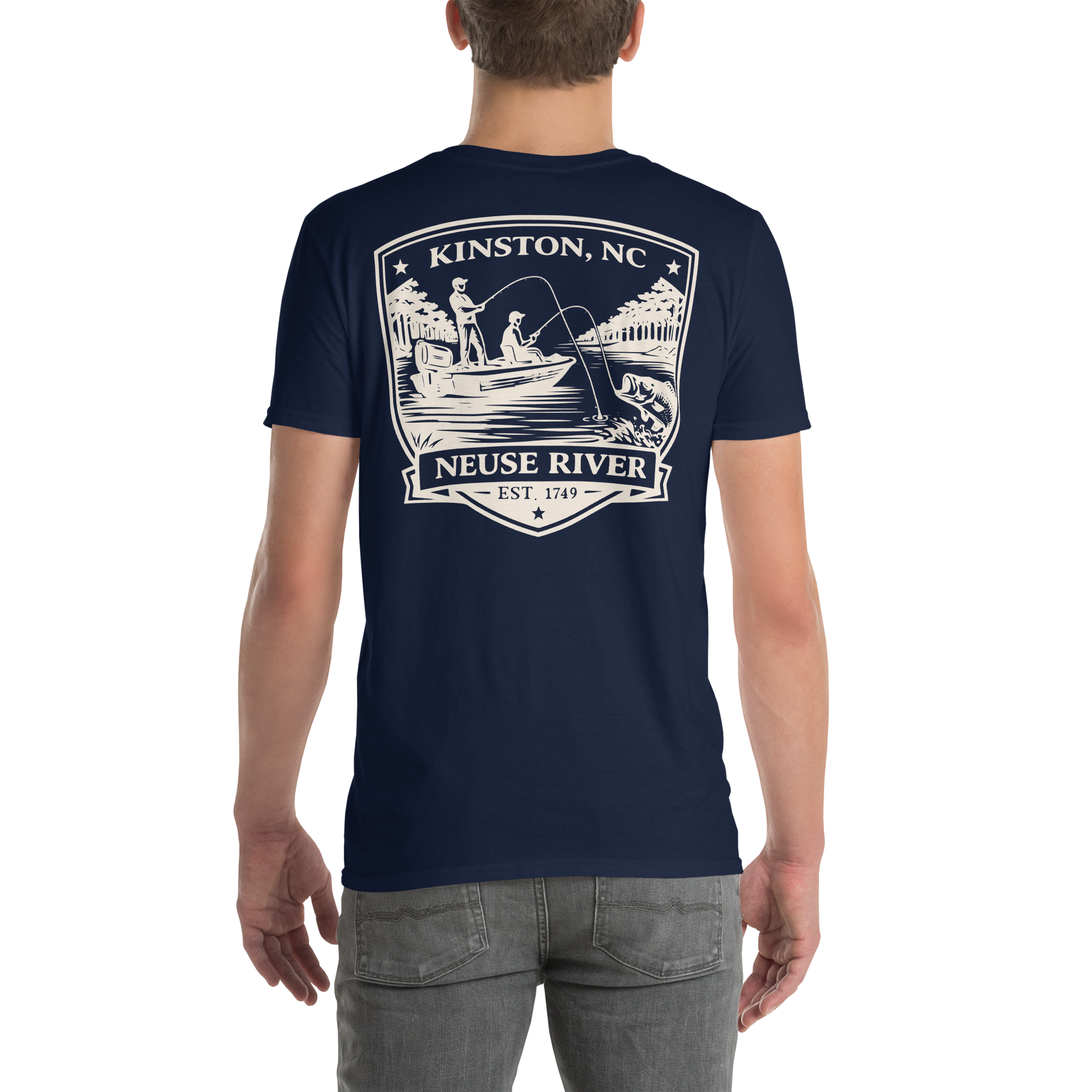 Kinston, NC - Neuse River Fishing - Unisex T-Shirt