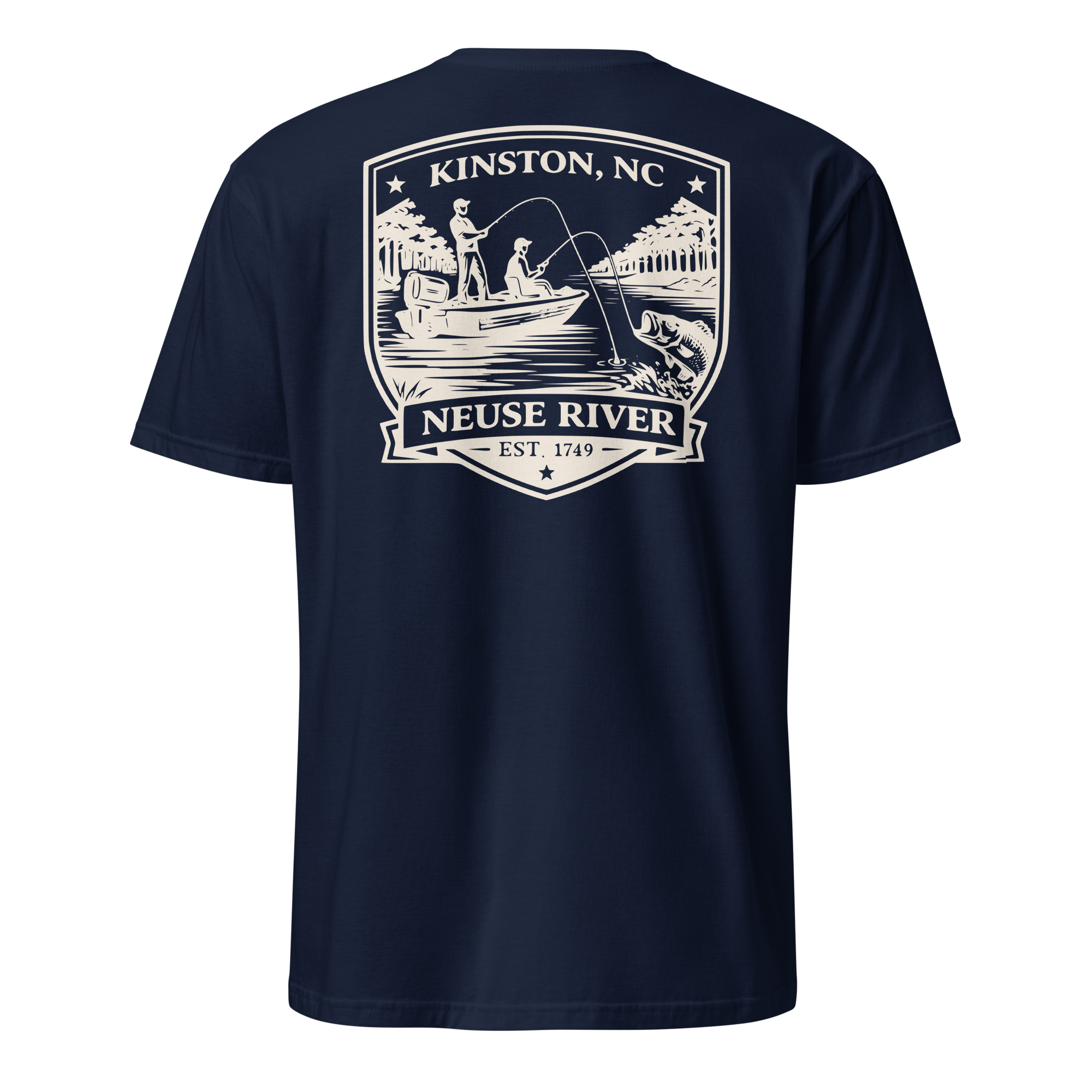 Kinston, NC - Neuse River Fishing - Unisex T-Shirt