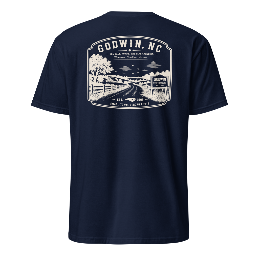 Godwin, NC - The Back Roads - Unisex T-Shirt