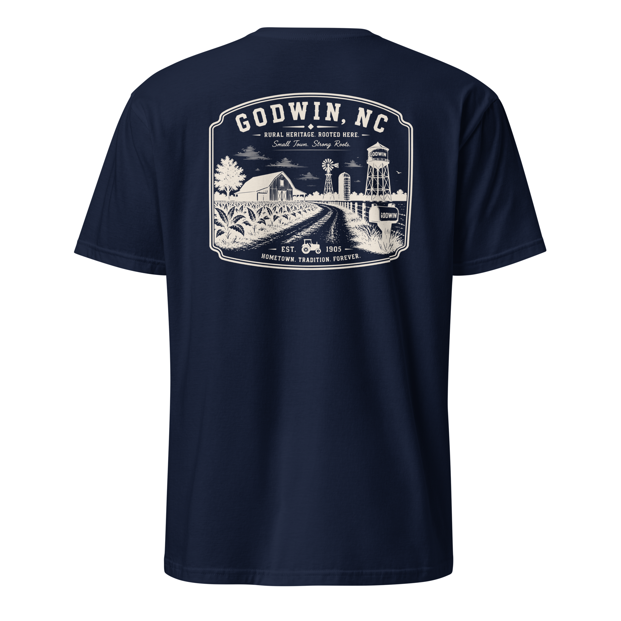 Godwin, NC - Farm Roots - Unisex T-Shirt