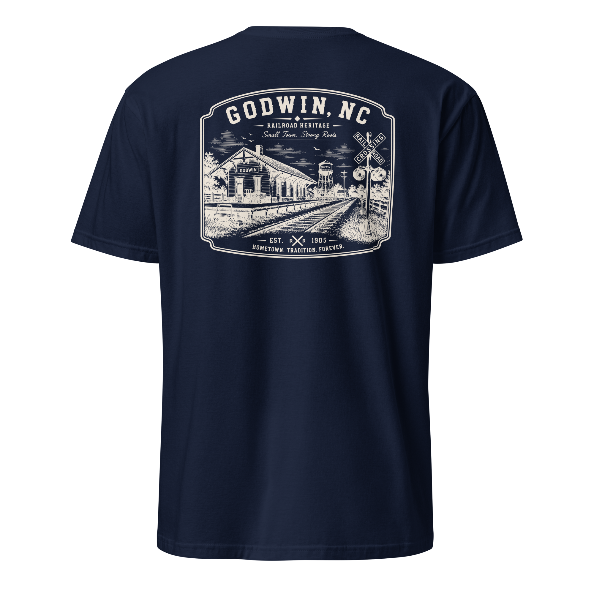 Godwin, NC - Railroad Town - Unisex T-Shirt