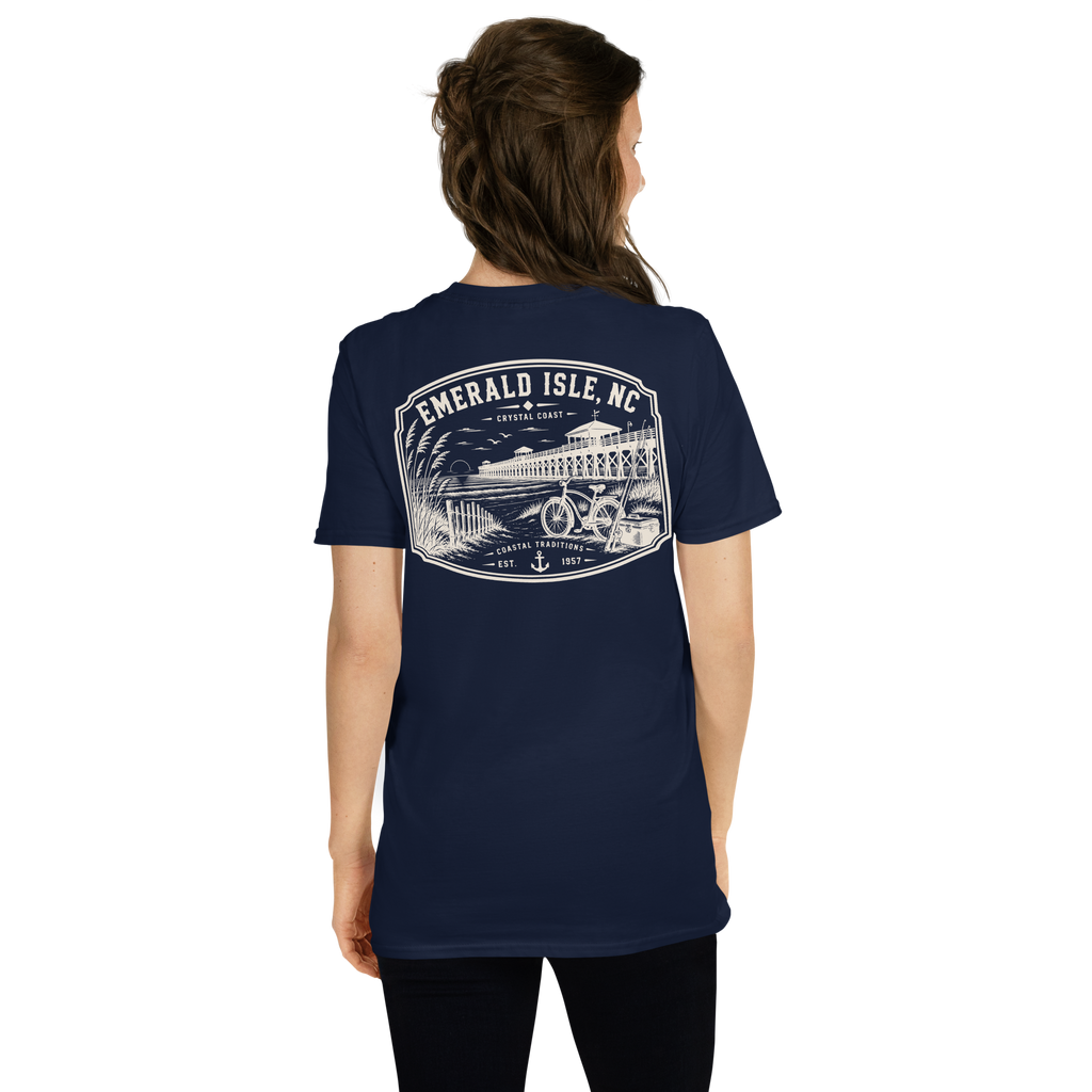 Emerald Isle, NC - Day By The Pier - Unisex T-Shirt