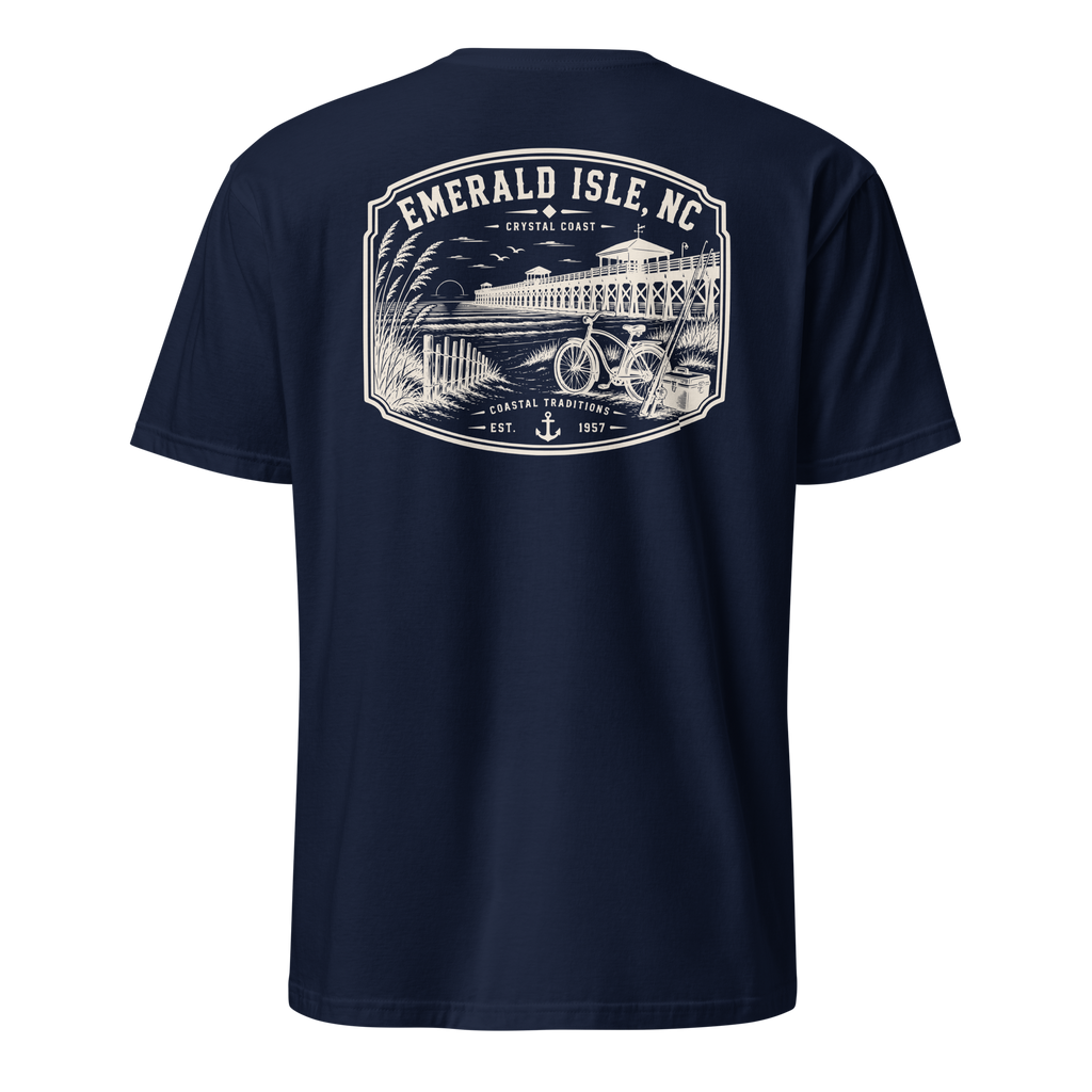 Emerald Isle, NC - Day By The Pier - Unisex T-Shirt